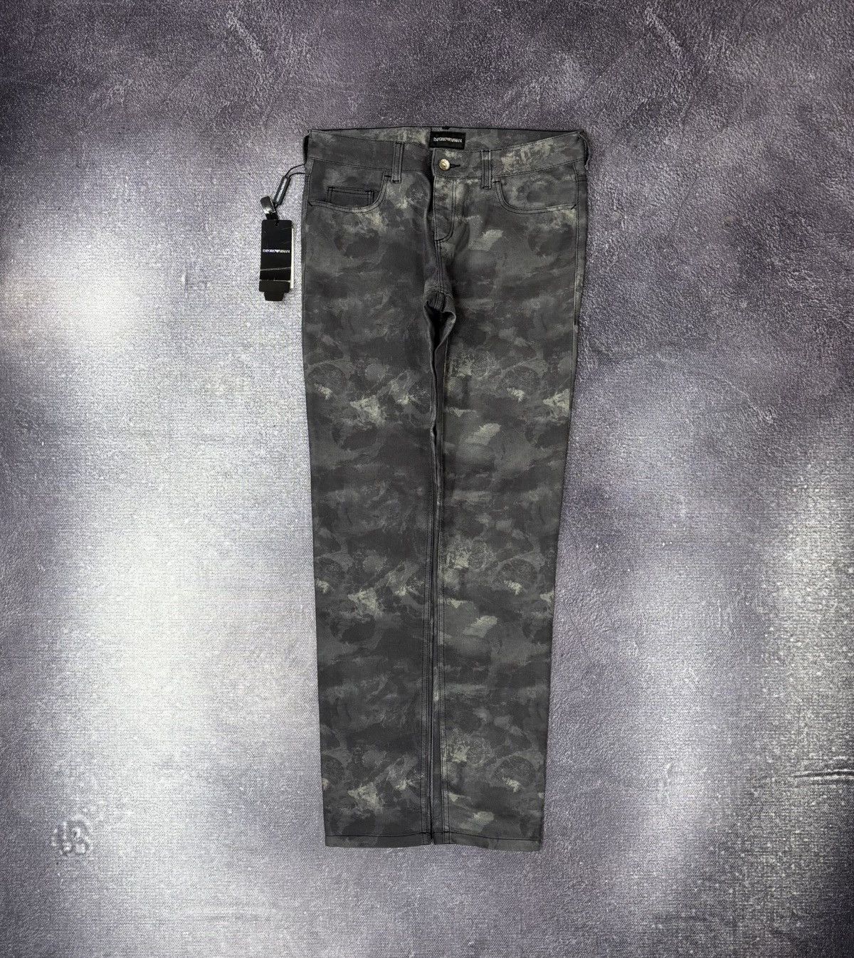 Emporio Armani Emporio Armani Dakota NWT Women’s Printed Gray Pants Jeans Size 27" / US 4 / IT 40 - 1 Thumbnail