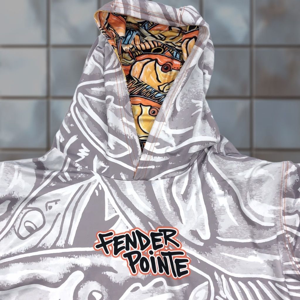 Fender Fender Pointe Men's XL Fishing Hoodie Performance Activewear Top UV Protect Fish Shirt Hoodie/Graphic Print Size US XL / EU 56 / 4 - 1 Thumbnail