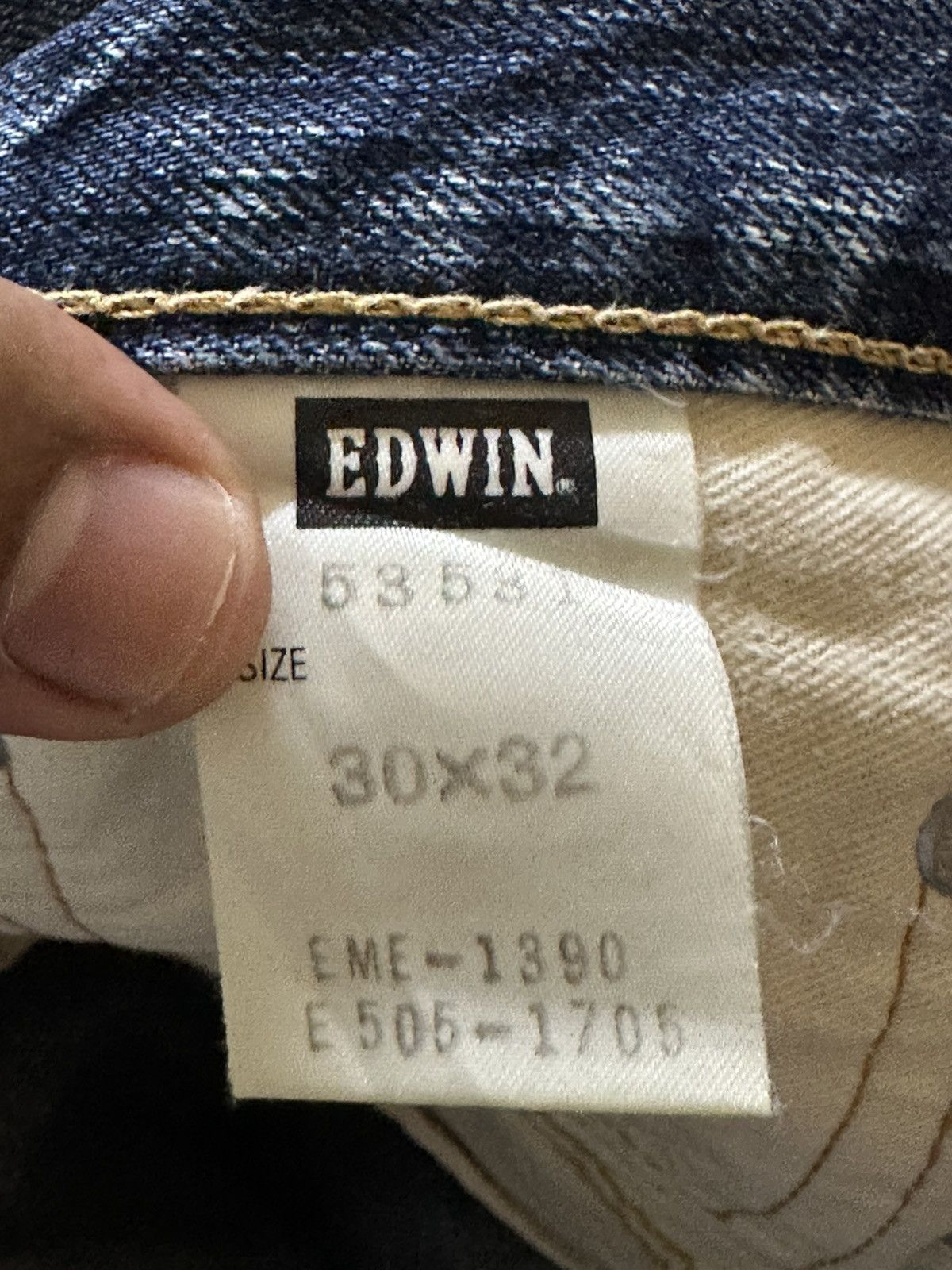 Edwin Vintage Edwin 503 Flare Faded Ripped Distressed Denim Size US 31 - 8 Thumbnail