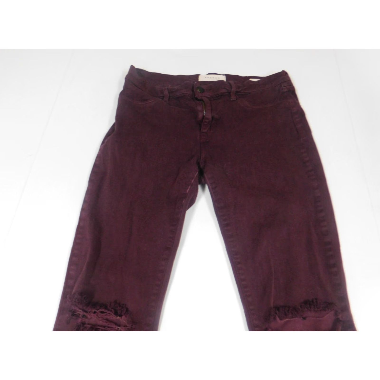 Pacsun PacSun Womens Jegging Jeans 27 Purple Denim Cotton Blend Stretch Regular Mid Rise 26in Inseam Button Zip Size 27" / US 4 / IT 40 - 6 Thumbnail