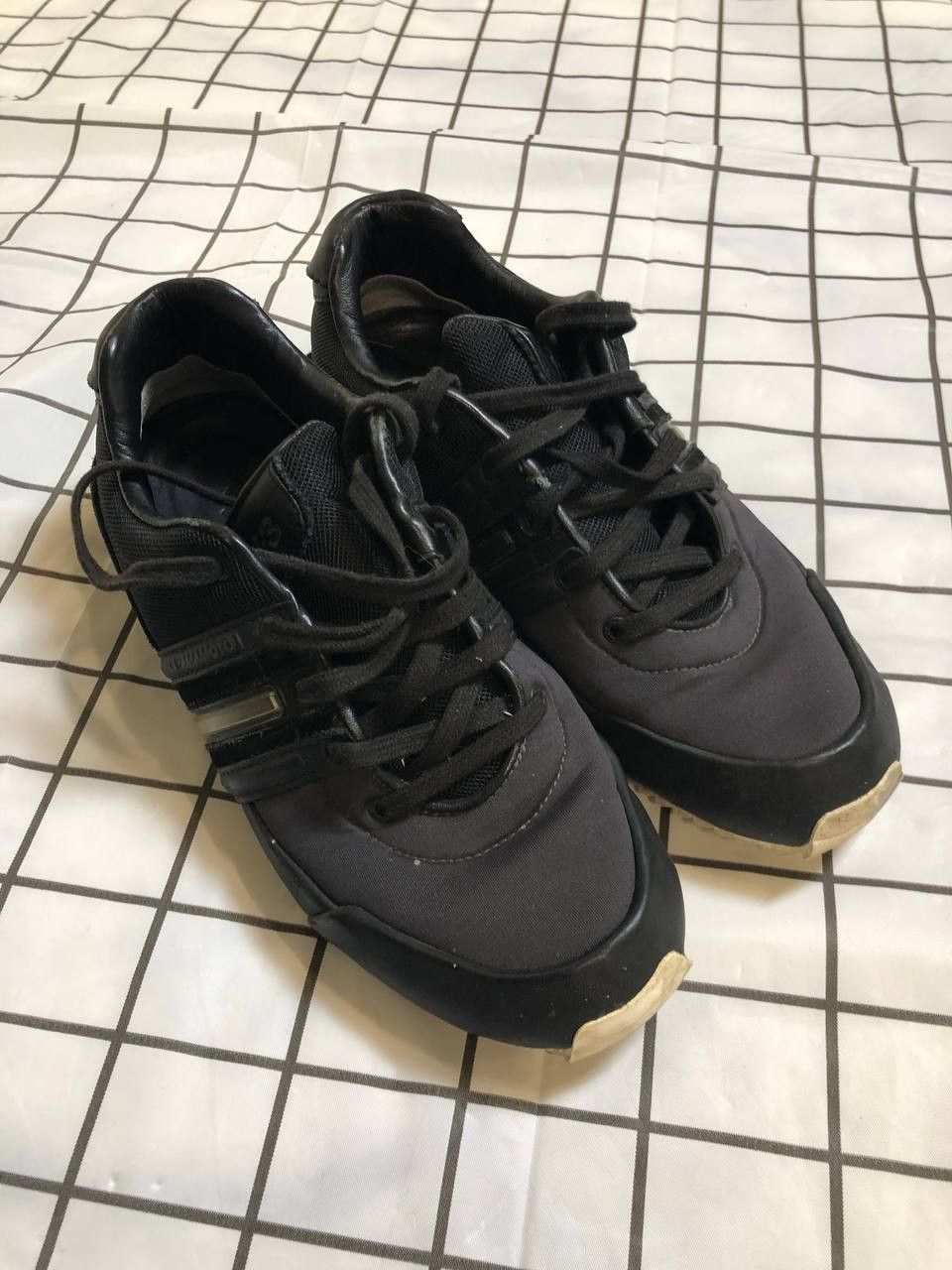 Adidas × Y-3 ADIDAS Y3 Yohji Yamamoto Mens Trainers Navy Black Leather Size US 7.5 / EU 40-41 - 1 Thumbnail