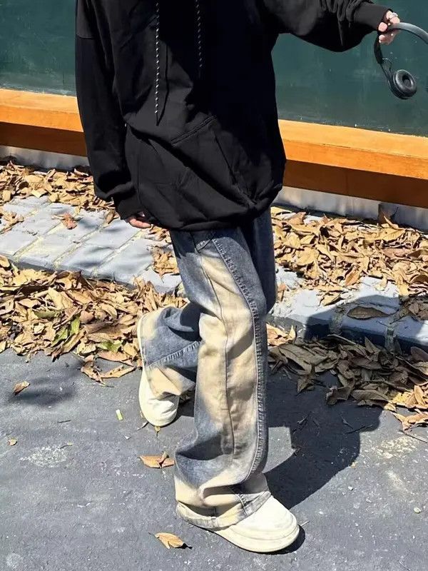 Japanese Brand × Jean Street Hip Hop Spliced Trash Micro Flare Jeans Size US 32 / EU 48 - 3 Thumbnail
