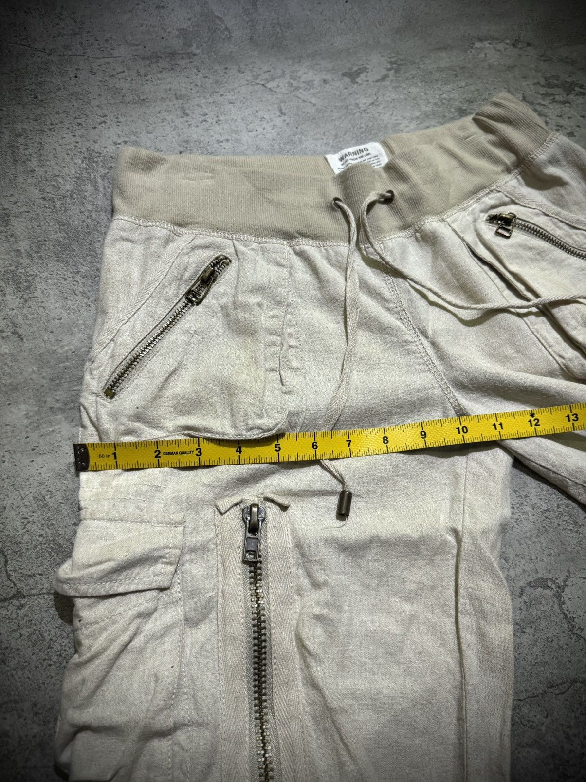 GOA G.O.A LINEN CARGO SHORT PANTS Size US 30 / EU 46 - 14 Thumbnail