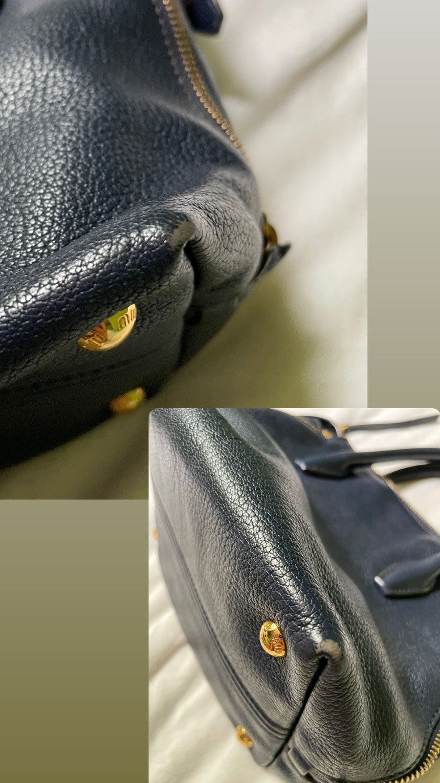 Miu Miu Miu Miu Navy Crossbody Bag Size ONE SIZE - 9 Thumbnail