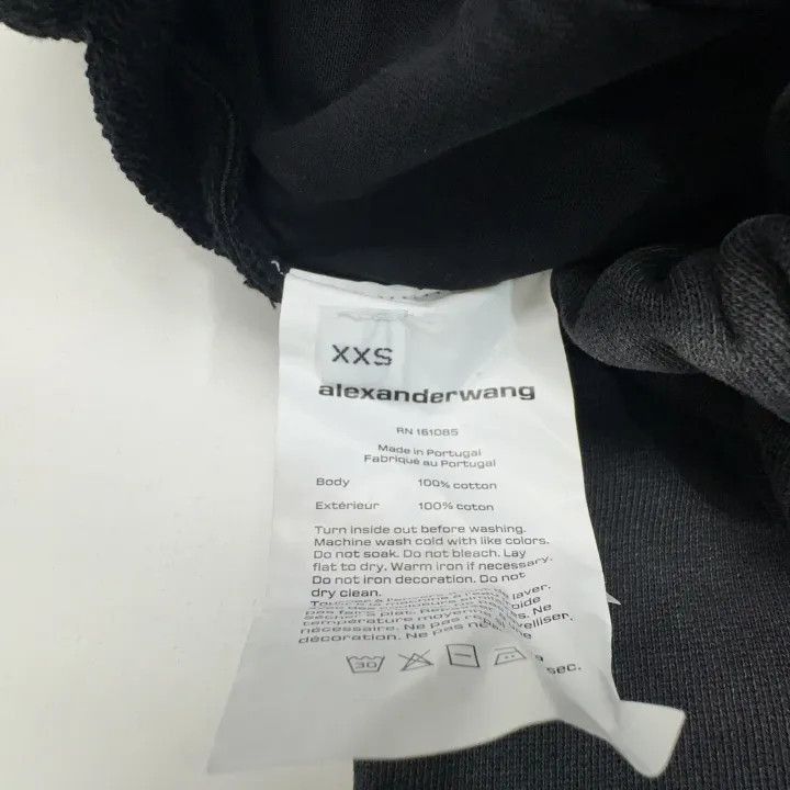 Alexander Wang Alexander Wang Black Apple Logo Sweatpants for Women - Size 22" - 3 Thumbnail