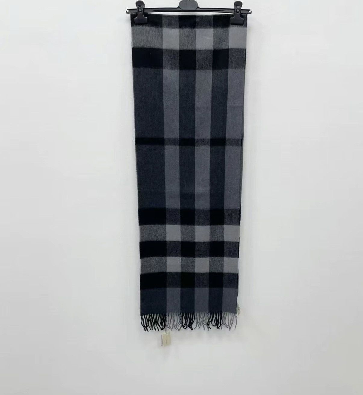 Burberry Black Plaid Fringed Scarf Size ONE SIZE - 1 Thumbnail