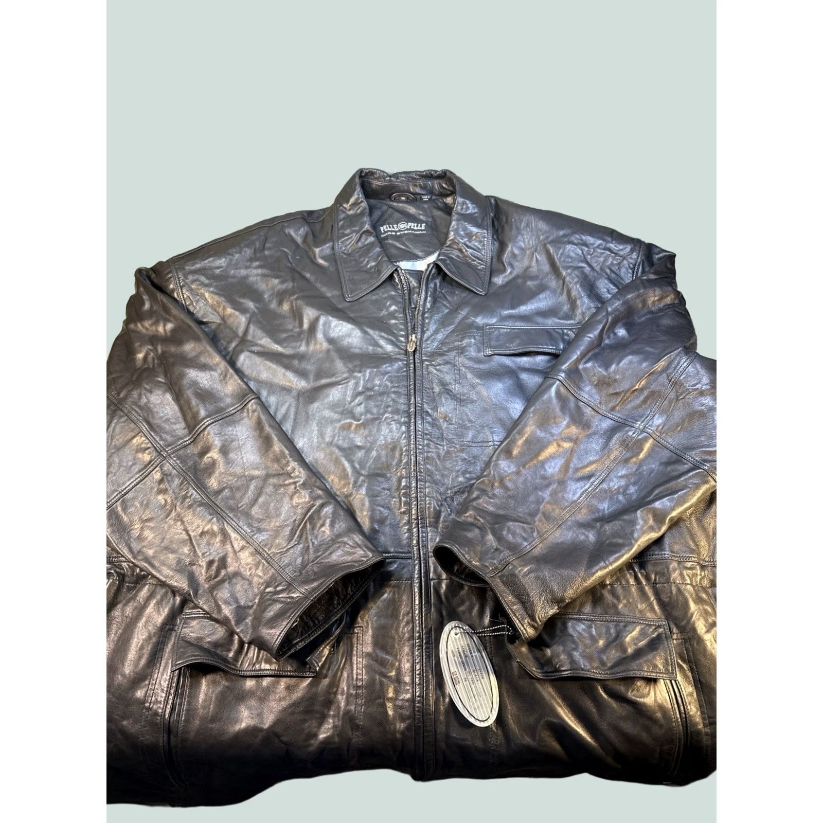 Japanese Brand × Vintage Down Impact Y2k Racing Vintage Leather