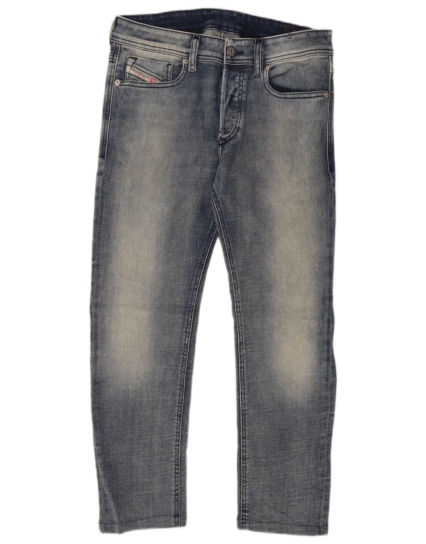 Diesel Womens Sleenker Skinny Jeans W29 L25 Blue Cotton Size 42" / US 20 - 1 Thumbnail