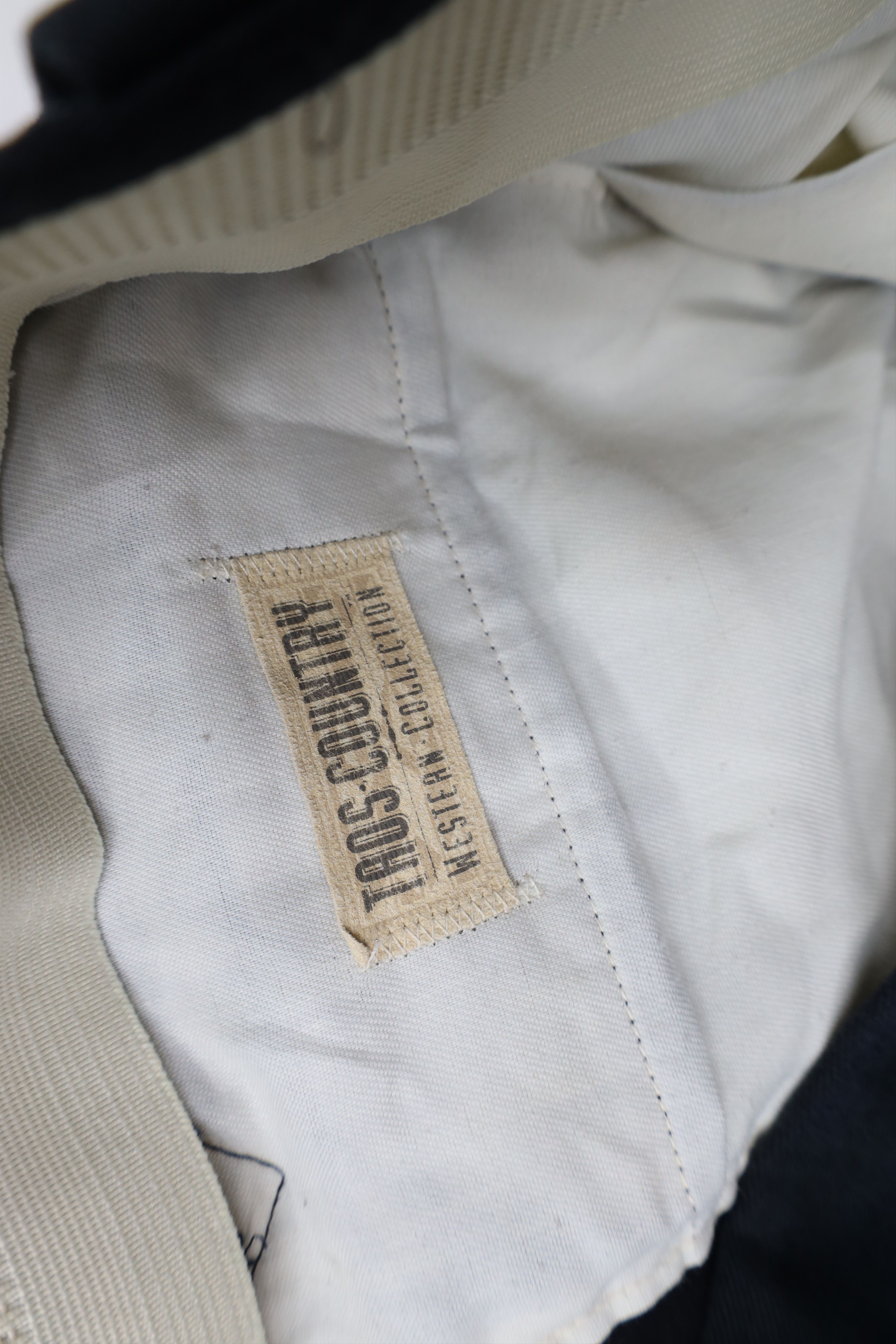Vintage Vintage 70s Streetwear Flared Wide Leg Chino Pants Navy Blue Size US 38 / EU 54 - 7 Thumbnail