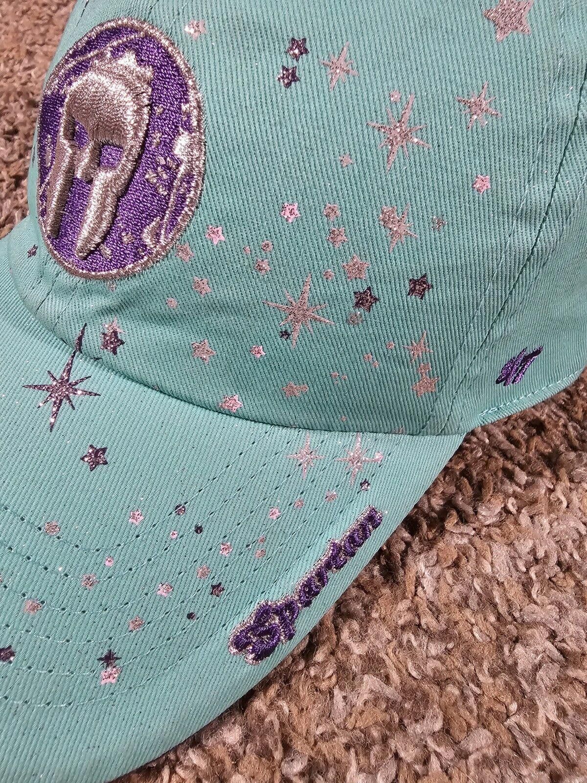 Designer '47 Spartan Helmet Embroidered Logo hat Teal Purple Kids Size ONE SIZE - 3 Thumbnail