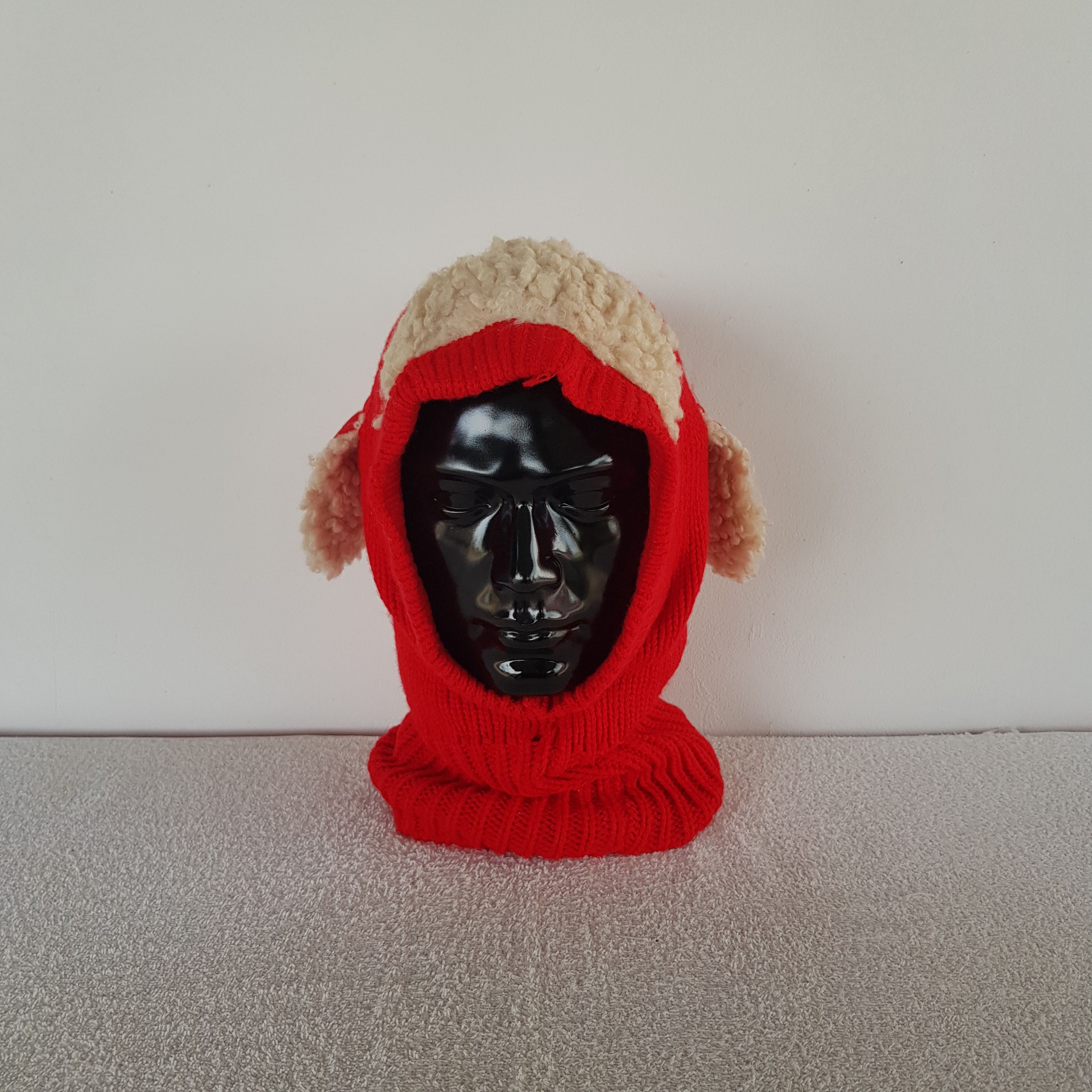 Japanese Brand Vintage Horn Ear Balanclava Beanie Snow Caps Neck Hats Size ONE SIZE - 1 Thumbnail
