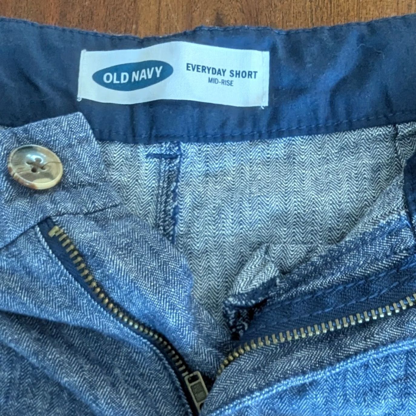 Old Navy VINTAGE: Old Navy Everyday Short Blue Linen Blend Mid Rise 5 in Inseam Sz 2 Preppy Size 24" / US 00 / IT 34 - 3 Thumbnail