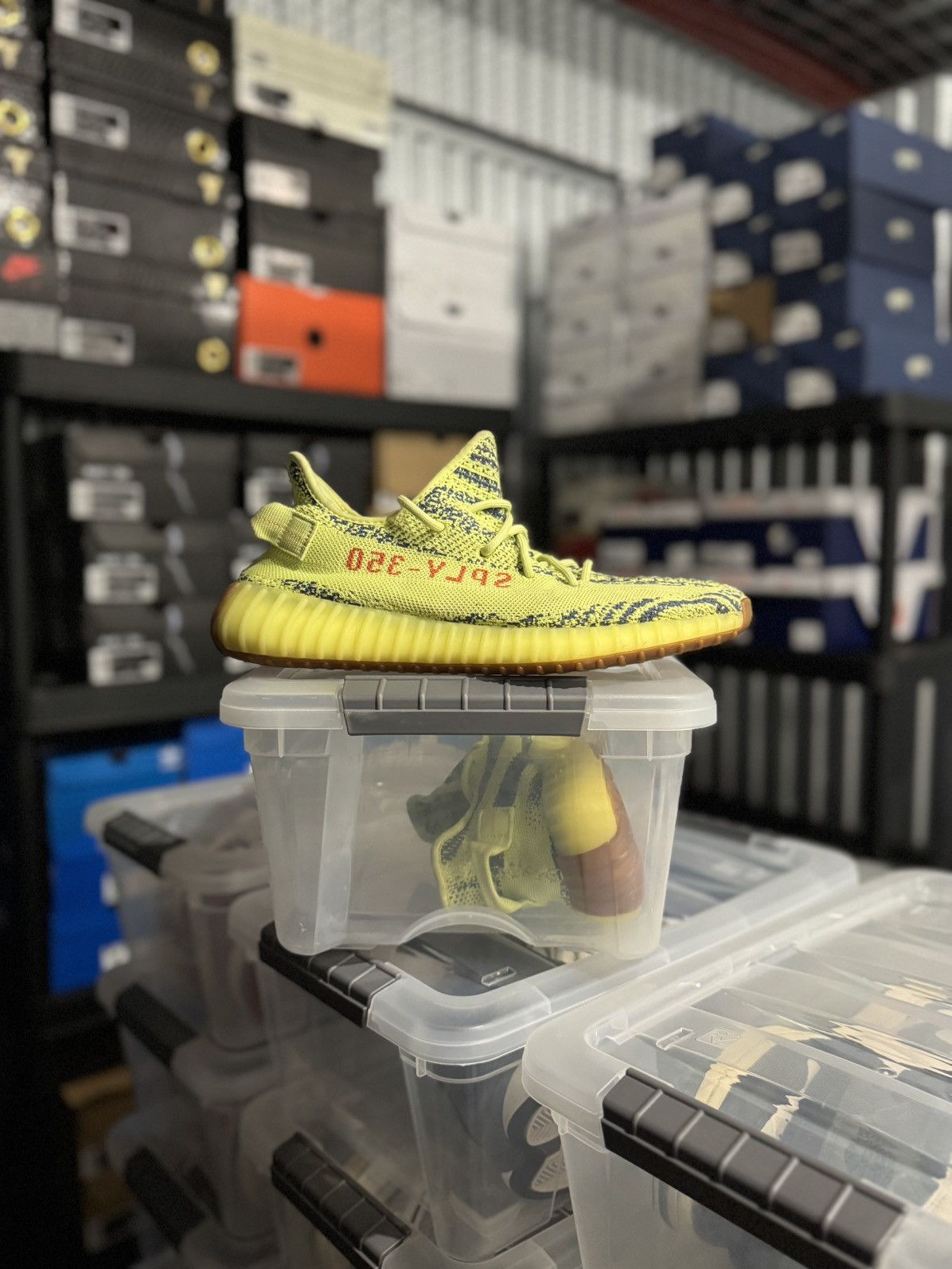 Adidas × Kanye West Adidas Yeezy 350 V2 Semi Frozen Yellow Size 10.5 Size US 10.5 / EU 43-44 - 1 Thumbnail
