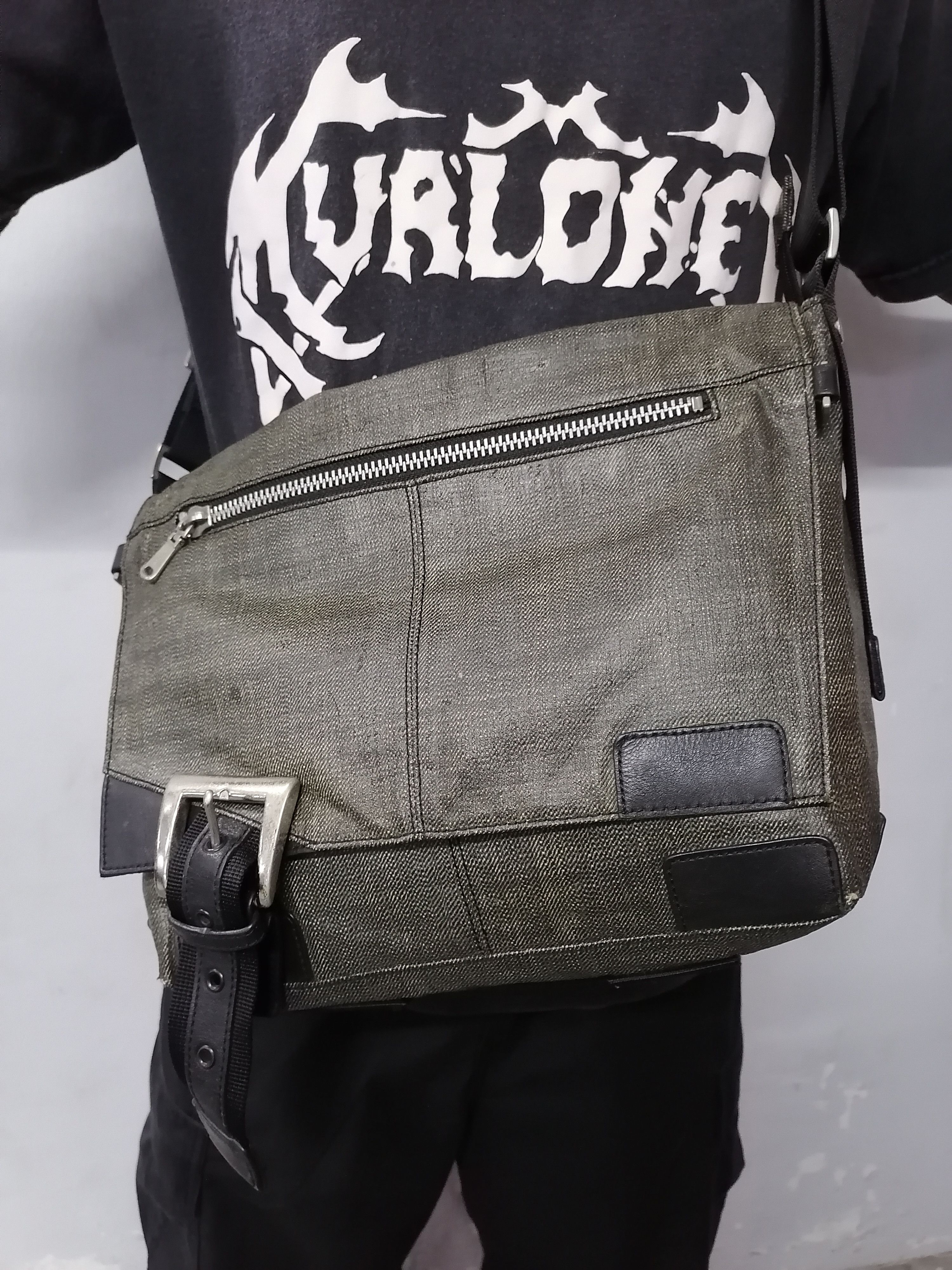 Comme Ca Ism × Japanese Brand Vintage Comme Ca Du Mode Men Waxed Crossbody Bag Size ONE SIZE - 2 Thumbnail