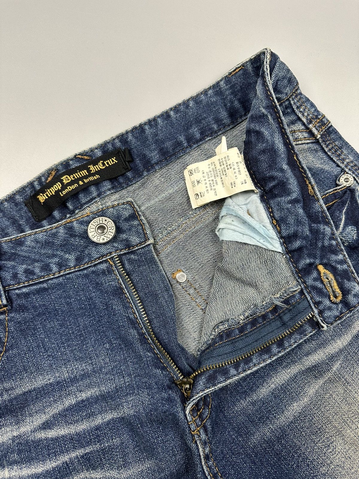 If Six Was Nine Britpop Crux London British Whiskered Denim Size US 32 / EU 48 - 6 Thumbnail