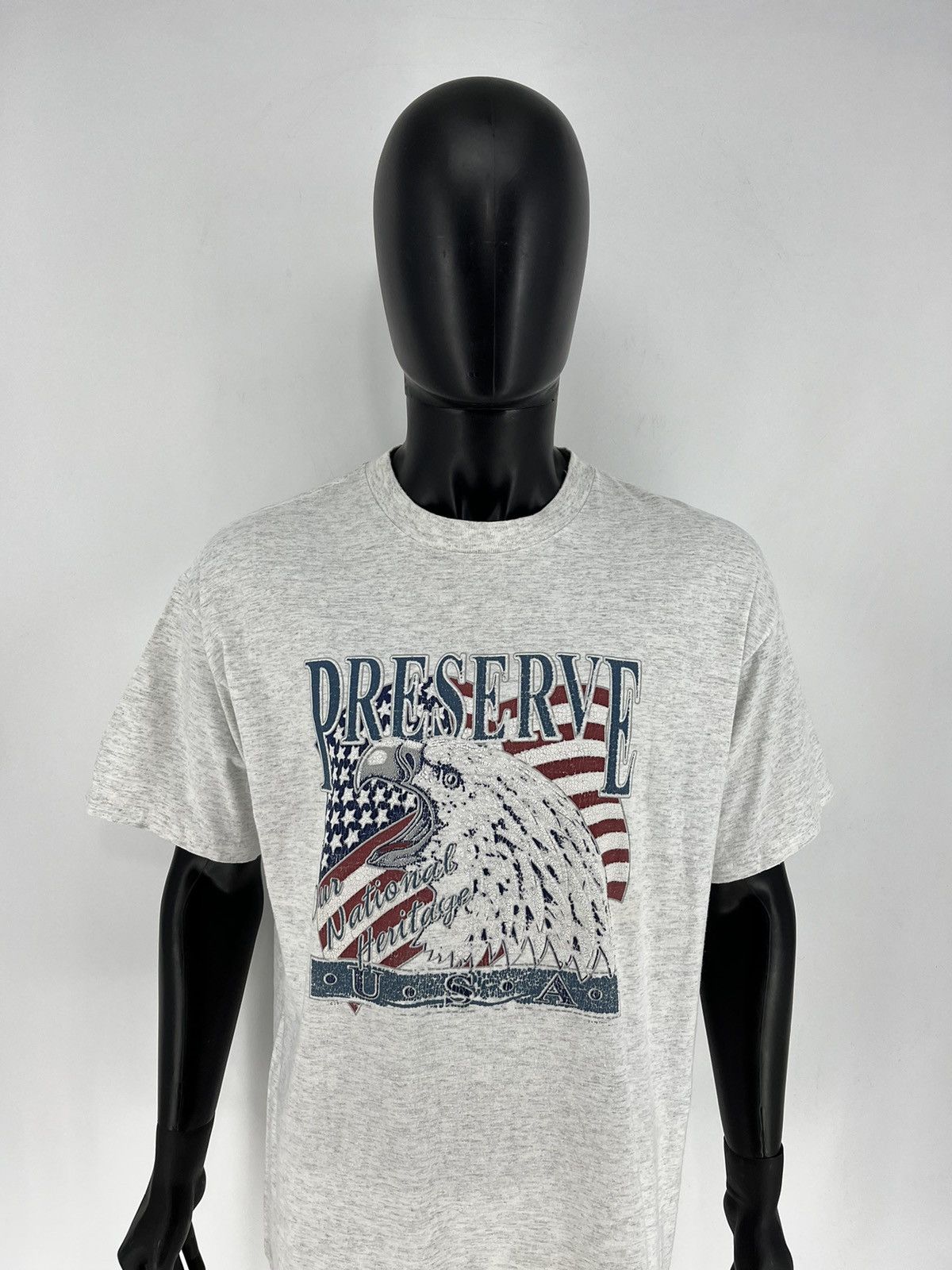 Vintage Vintage Eagles Preserves U.S.A Tees T Shirts Size US XL / EU 56 / 4 - 5 Thumbnail