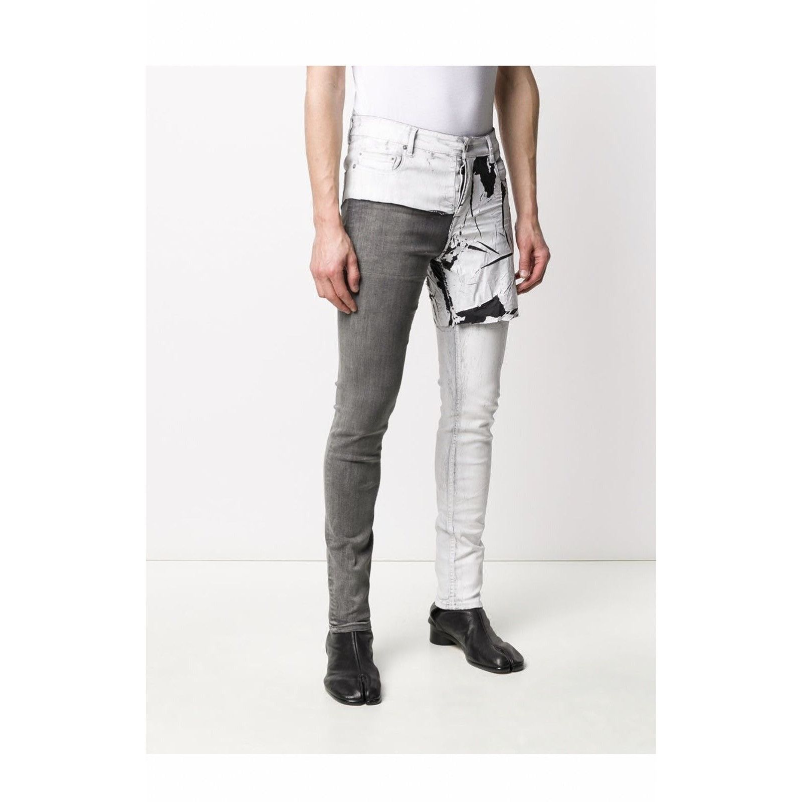 Rick Owens Rick Owens Denim Patchwork Skinny Jeans Size US 32 / EU 48 - 3 Thumbnail