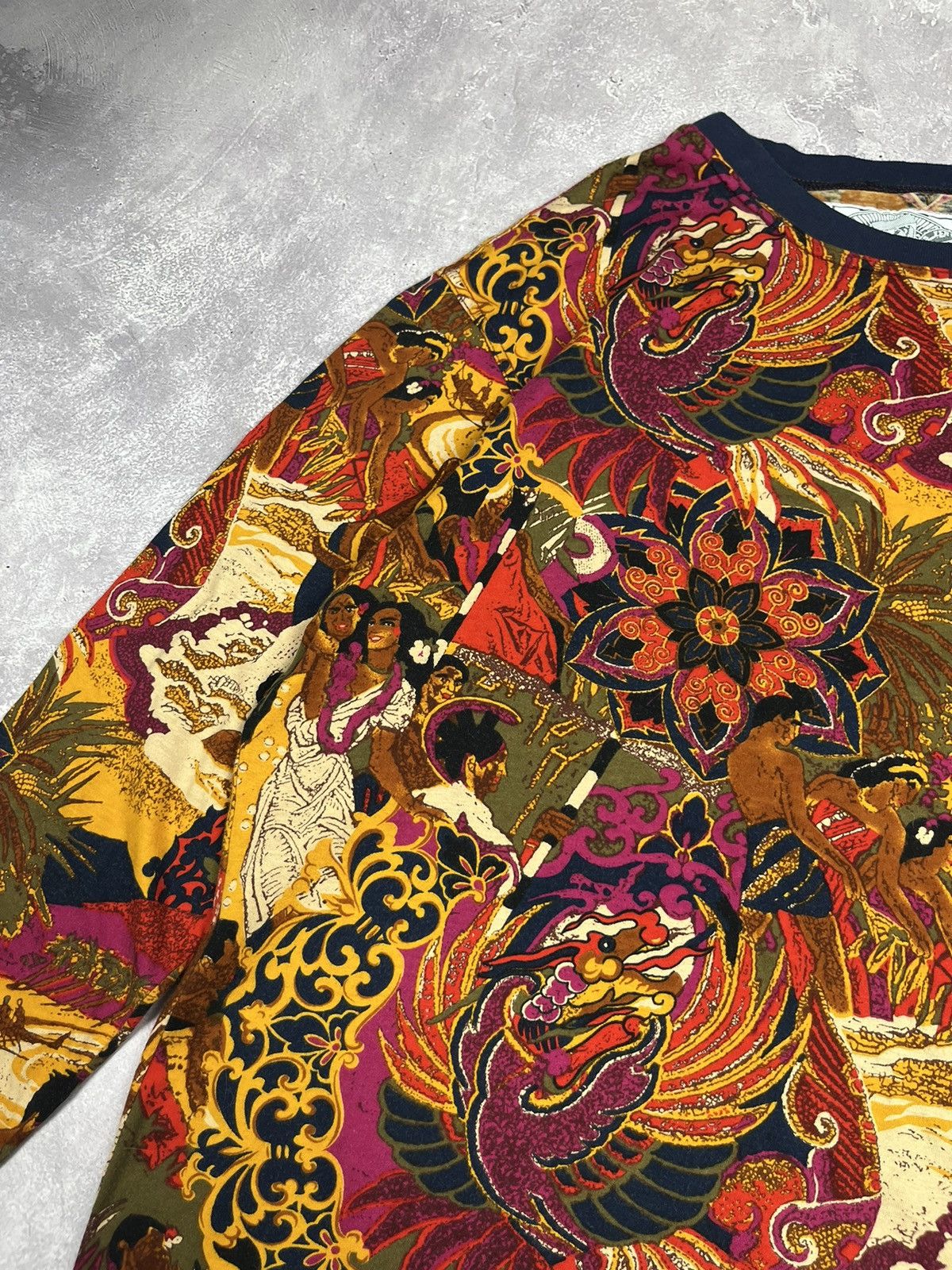 Gianfranco Ferre Vintage GF Ferre Jeans Dragon Japanese Vintage Long Sleeve Size L / US 10 / IT 46 - 7 Thumbnail