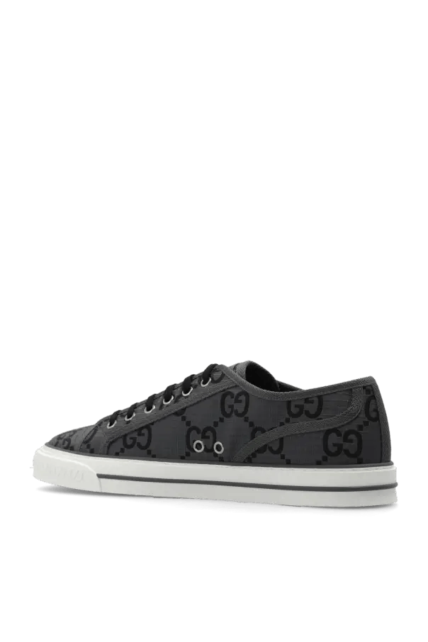 Gucci o1s1wg111025 Men's Gucci Tennis 1977 Sneakers Grey & Black Size US 10 / EU 43 - 5 Thumbnail