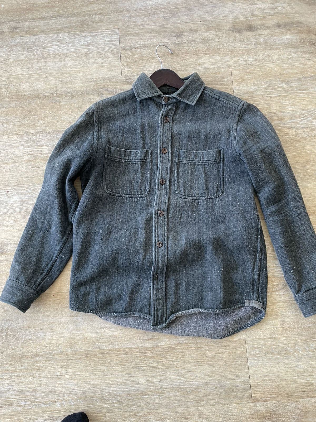 INDI+ASH INDI+ASH iron/indigo workshirt Size US M / EU 48-50 / 2 - 2 Thumbnail