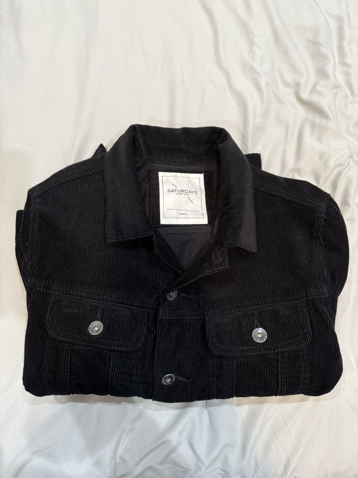 Saturdays NYC Black corduroy denim jacket Size US S / EU 44-46 / 1 - 3 Thumbnail