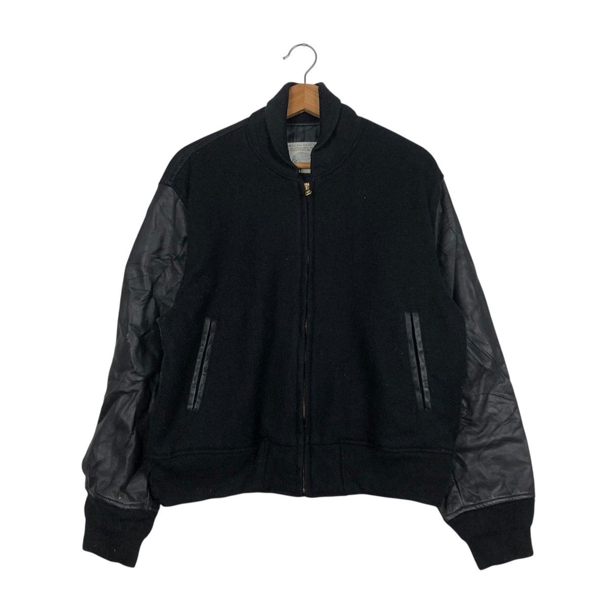 Japanese Brand 📌Vintage Bomber Leather Jacket American Wear Raccoon Size US M / EU 48-50 / 2 - 2 Thumbnail