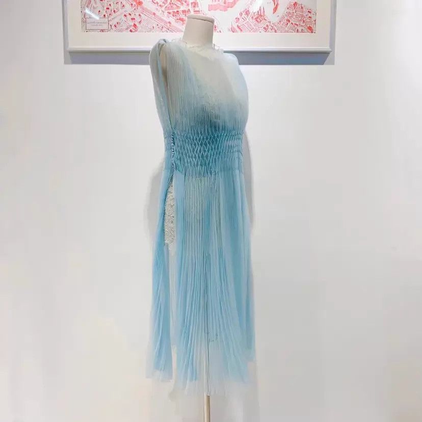 Ermanno Scervino ERMANNO SCERVINO Blue Two-Piece Dress 42 Size M / US 6-8 / IT 42-44 - 3 Thumbnail