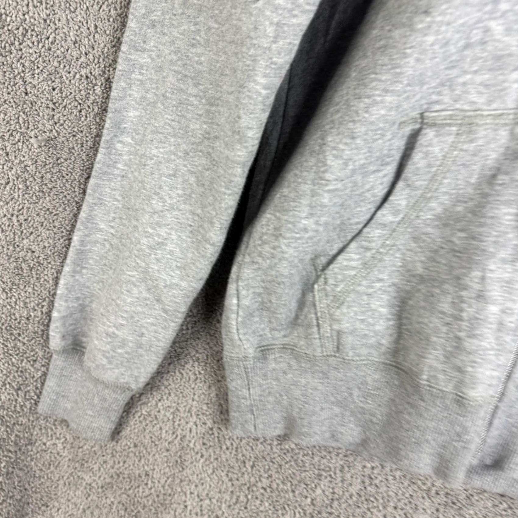 Nike Nike Hoodie Mens Small Gray Full Zip Fleece Sweatshirt Swoosh Logo Side Pockets Adjustable Drawstring Hooded Jacket Size US S / EU 44-46 / 1 - 2 Thumbnail