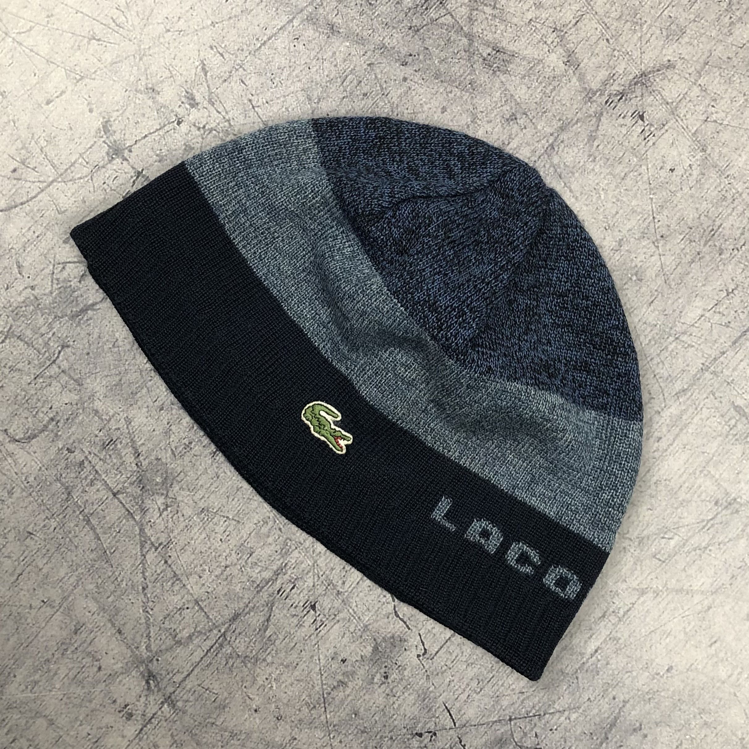 Lacoste Vintage 90s Lacoste Silk Wool Beanie Hat Size ONE SIZE - 2 Thumbnail