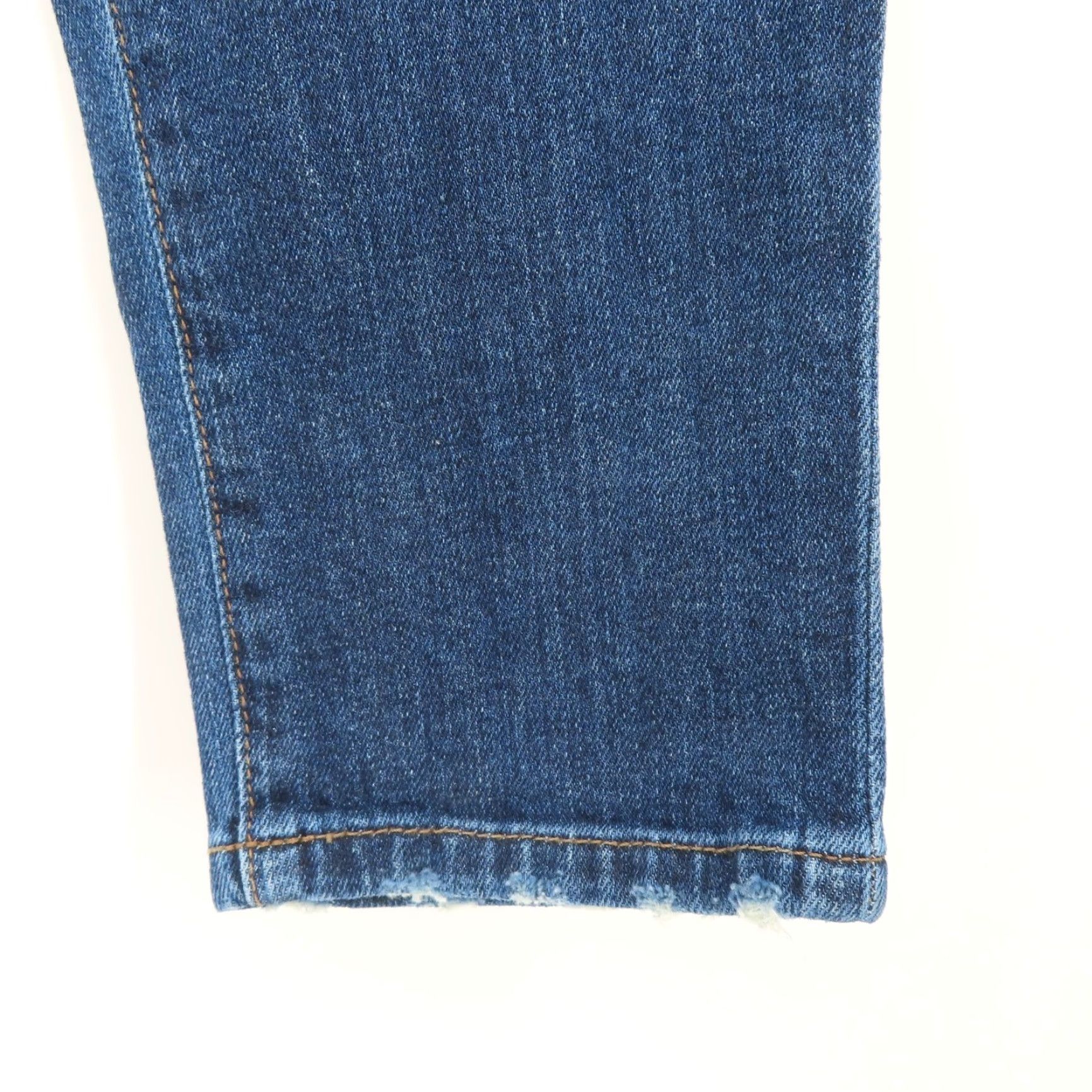 Vintage Joes Jeans Women 29 The Skinny Denim Jeans Distressed 5-Pocket Blue Cotton Blend Regular Rise Mid 8.5-10.5in Vintage No Size 29" - 5 Thumbnail