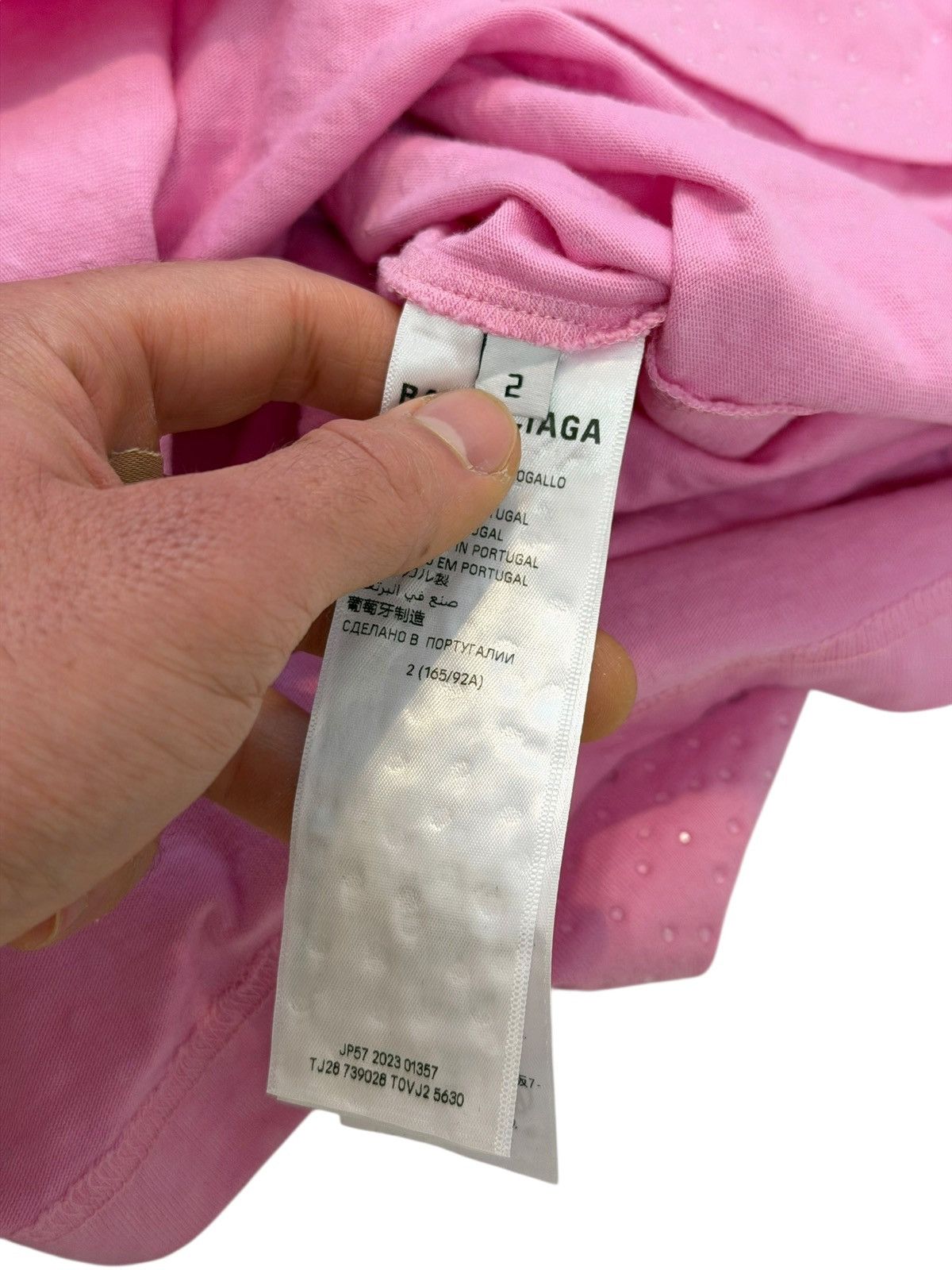 Balenciaga $2,250 Strass Crystal Bedazzled Pink Shirt Size US M / EU 48-50 / 2 - 5 Thumbnail