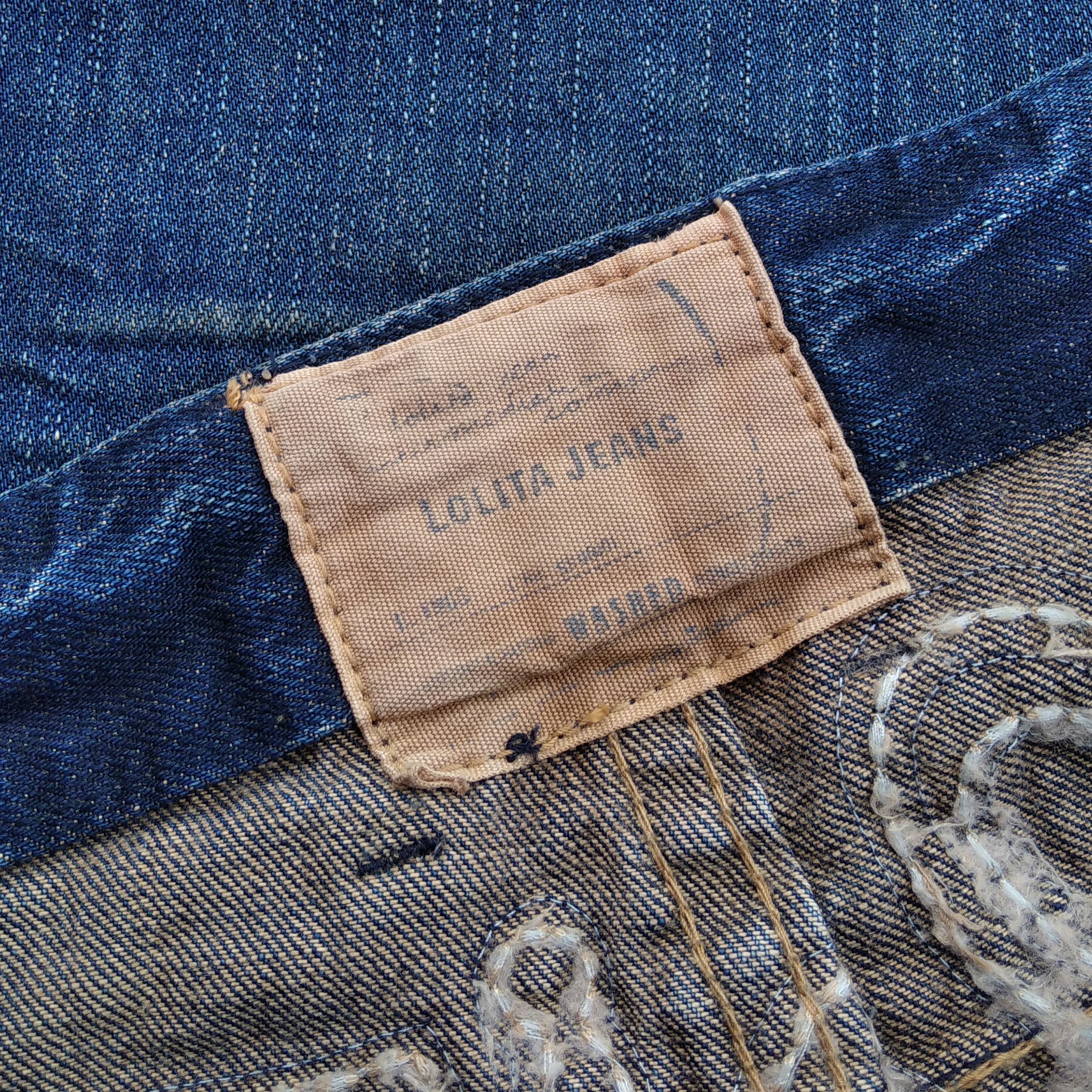 Kapital Yoshitomo Nara X Lolita Jeans Handcrafted Denim CroppedPants Size US 31 - 7 Thumbnail
