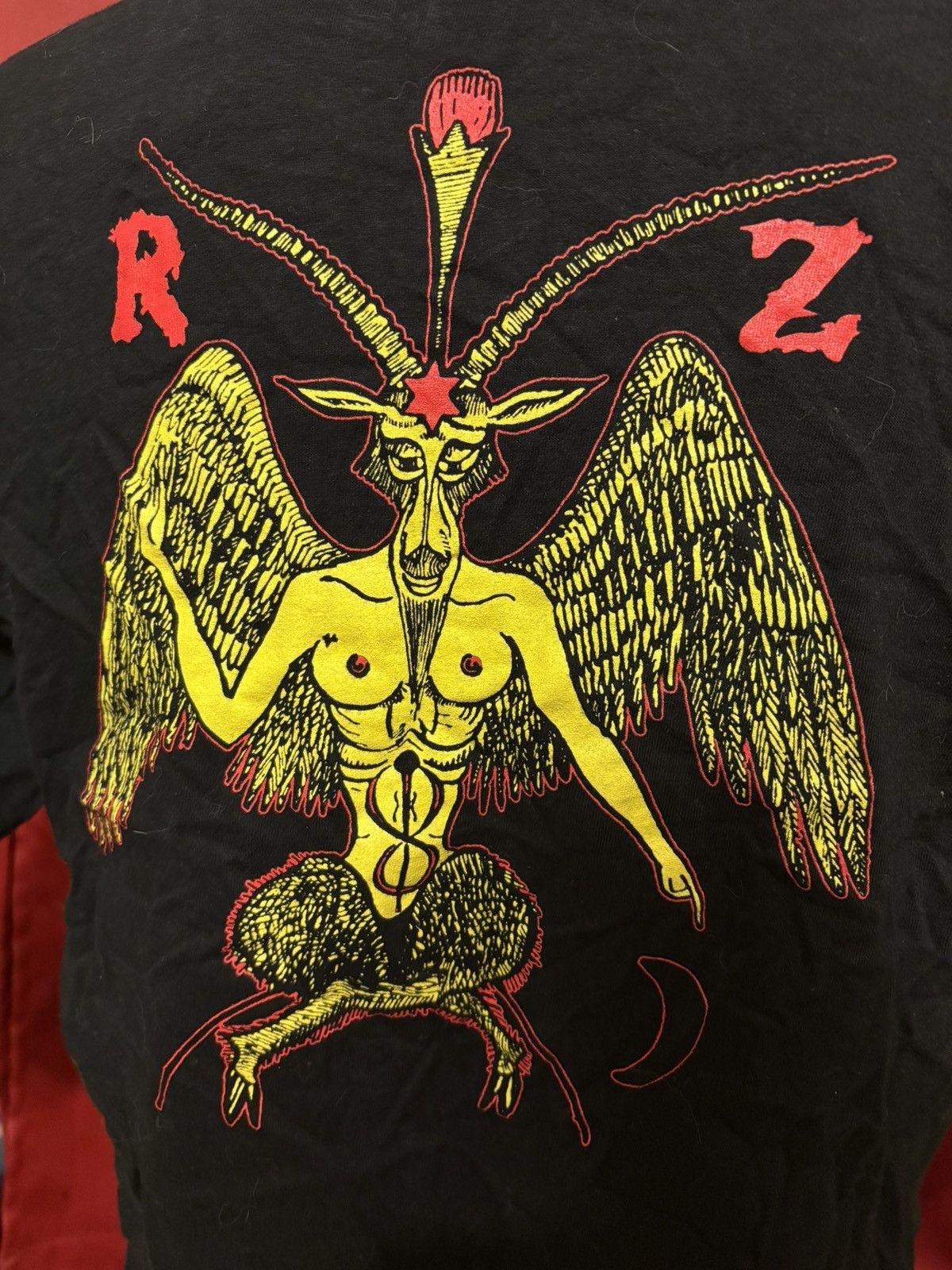 Band Tees Vintage Rob Zombie Tshirt Y2K Demonoid Deluxe Baphomet Grail Size US XL / EU 56 / 4 - 4 Thumbnail
