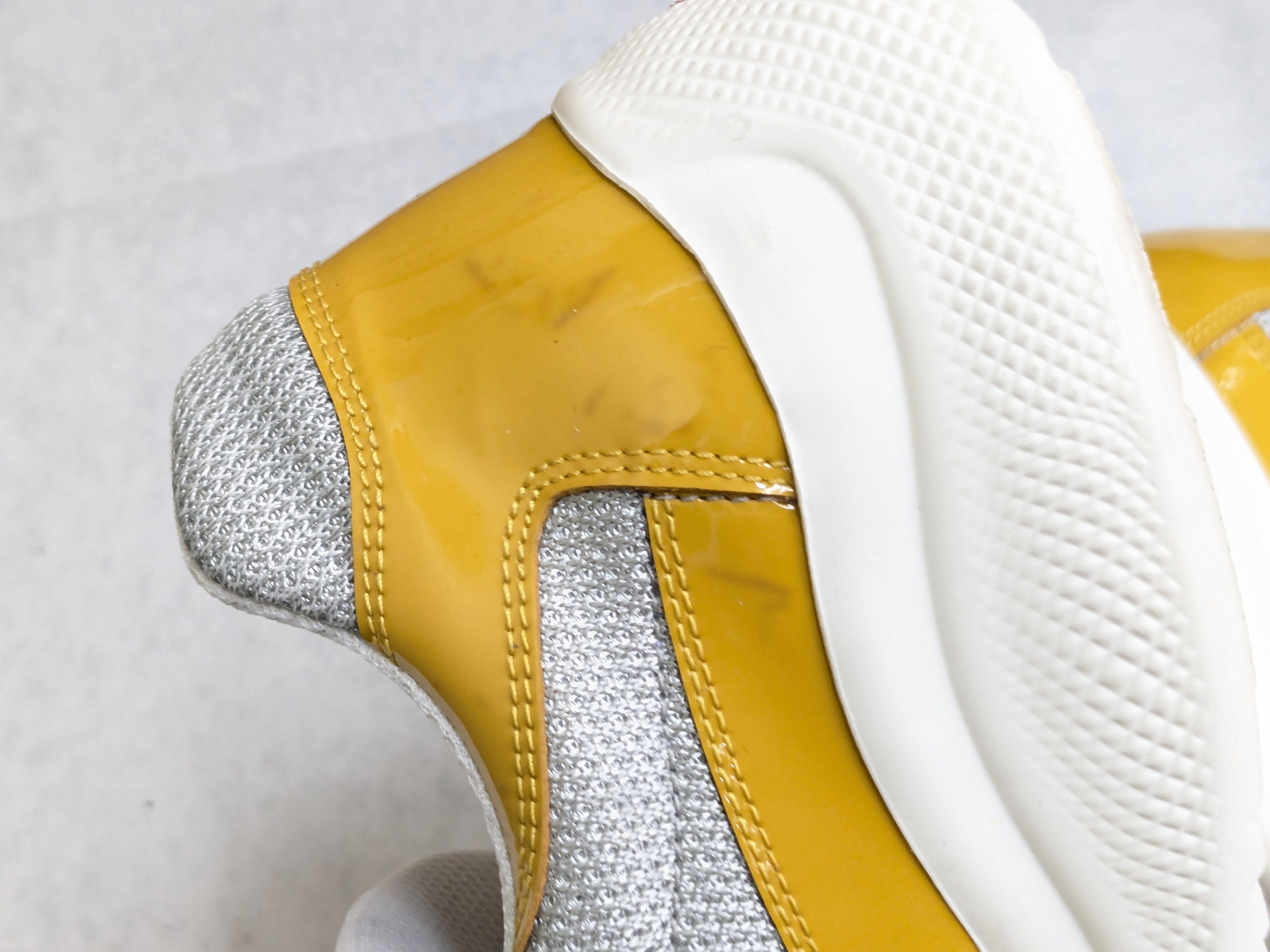 Prada America's Cup Yellow 9.5 Low Top Patent Leather