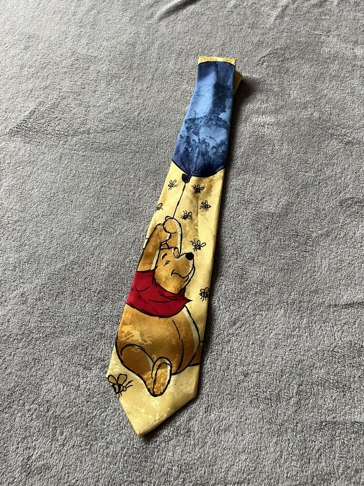Disney × Vintage Vintage 90’s Disney Winnie The Pooh Tie Rack (Yellow)Cartoon Size ONE SIZE - 1 Thumbnail