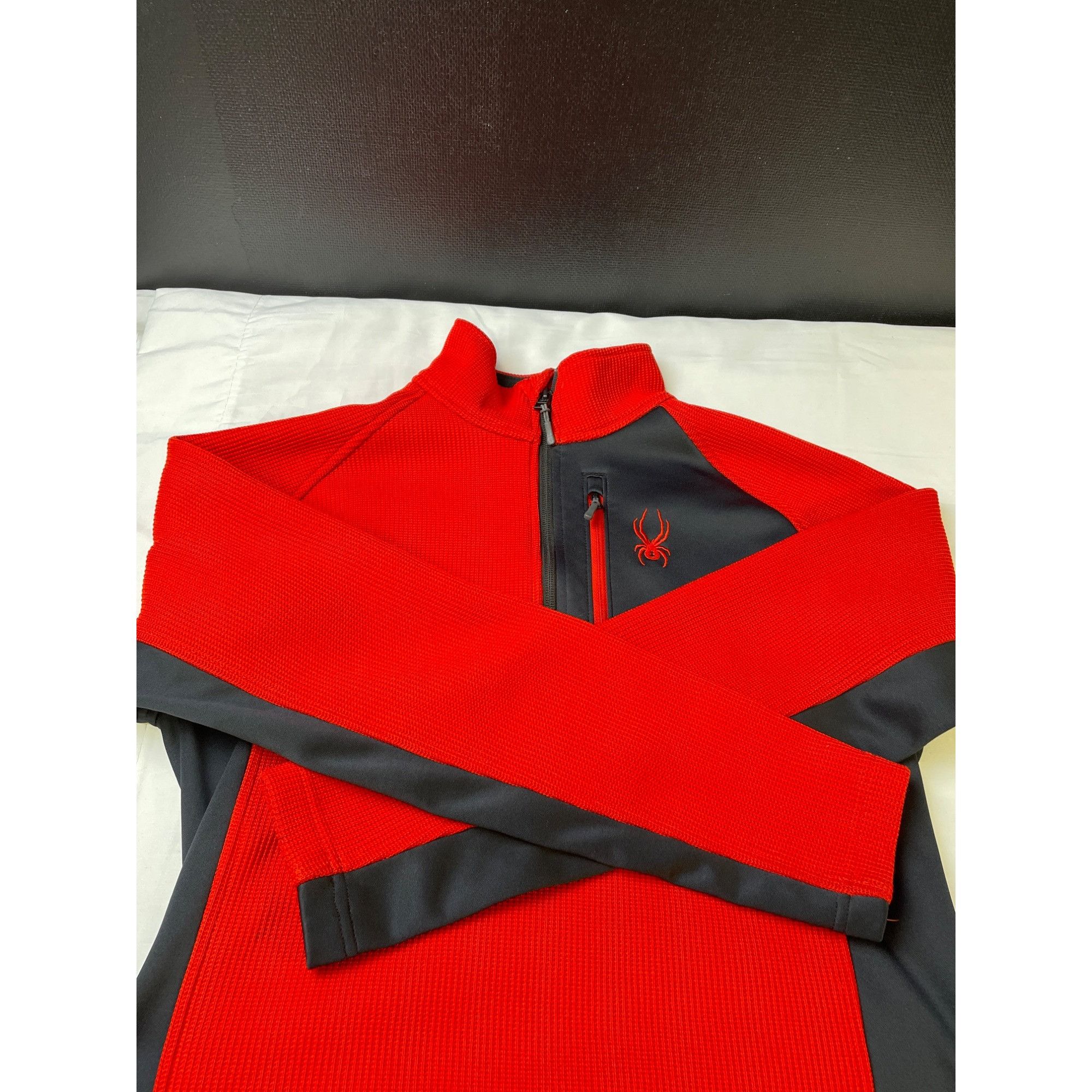 Spyder Spider Men's Red/Black Half Zipper Pullover Sweater Stretch Size US S / EU 44-46 / 1 - 7 Thumbnail