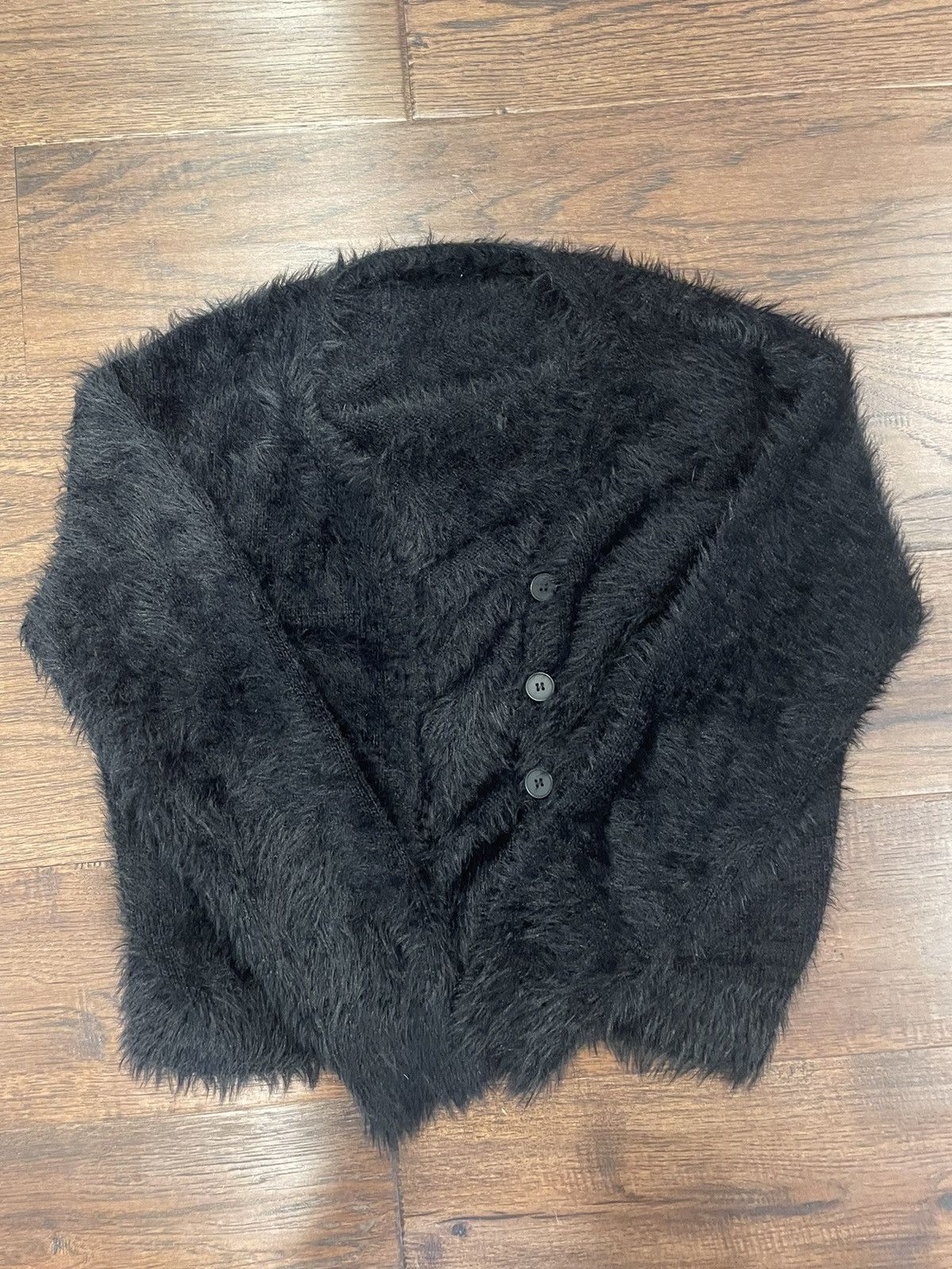 image of No Maintenance Sample Shag Cardigan in Black, Men's (Size Medium)