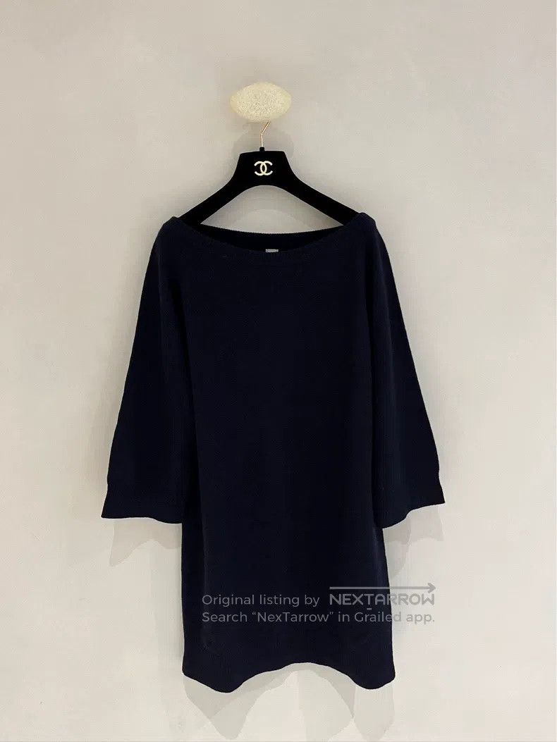 Hermes Hermes Navy Blue Long Cashmere Sweater Size XXS / US 00 / IT 34 - 1 Thumbnail