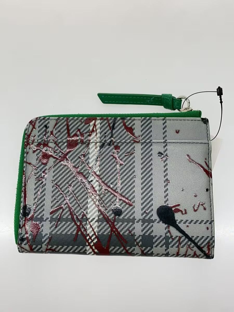 Vivienne Westwood Plaid Paint Splatter Print Orb Zip Wallet Size ONE SIZE - 2 Thumbnail