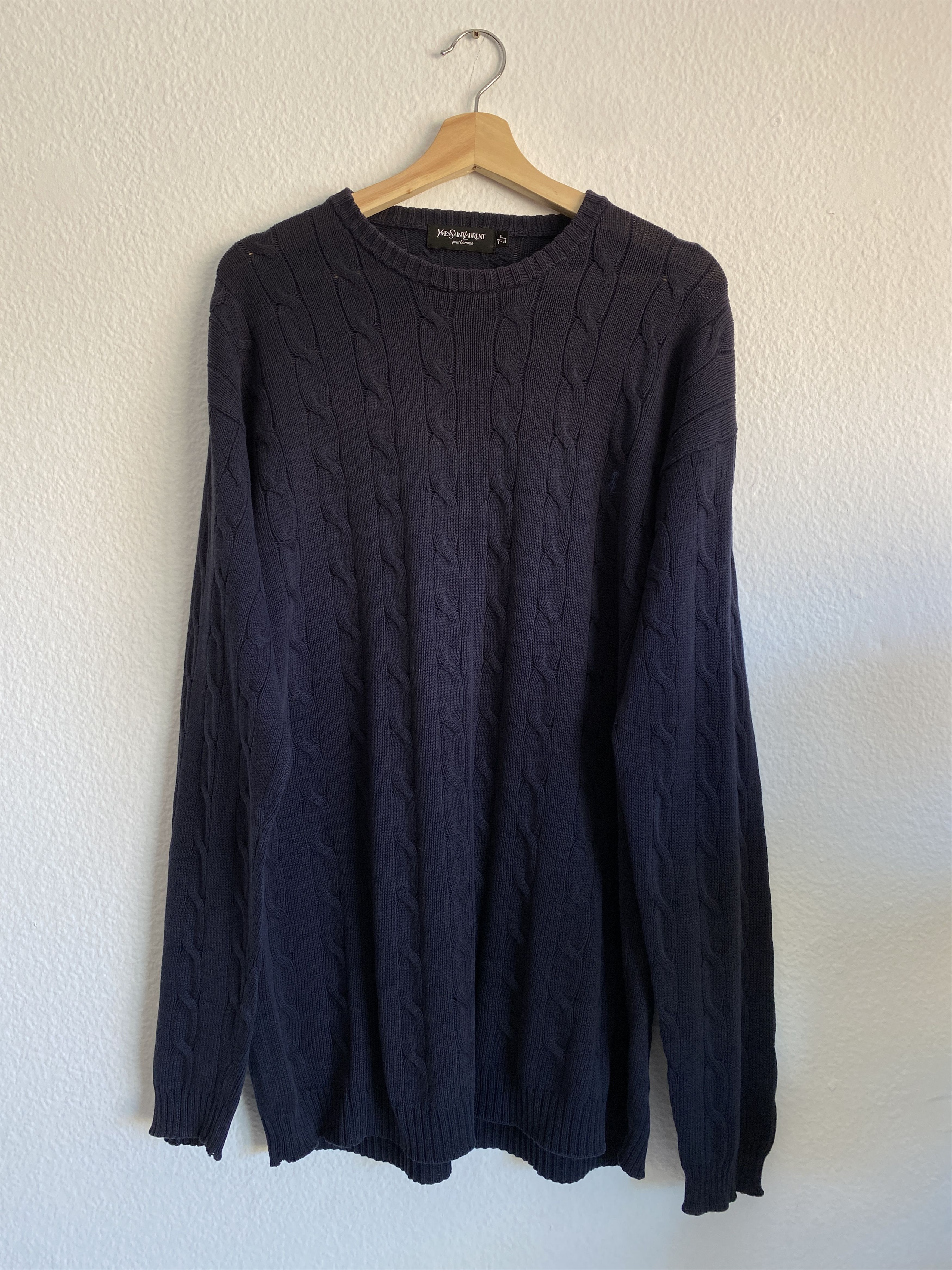 Yves Saint Laurent Yves Saint Laurent Vintage Knit Sweater – Size L Size US L / EU 52-54 / 3 - 3 Thumbnail
