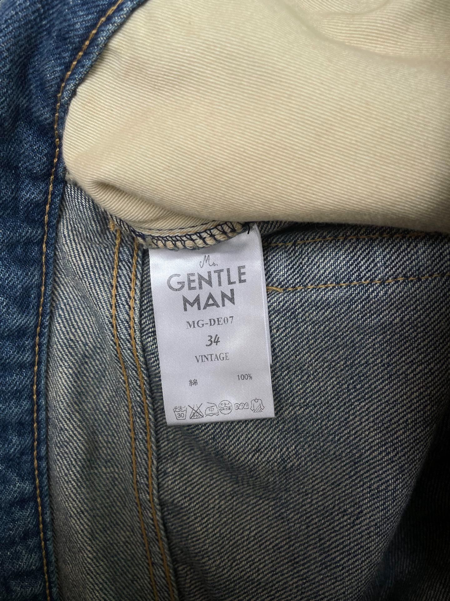 Mr. Gentleman MR Slim Vintage Wash Denim Jeans 34 New Without Tags Size US 34 / EU 50 - 4 Thumbnail