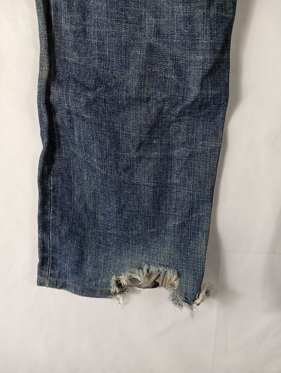 Vintage Vintage wrangler size 31 A2 distressed denim SelvAge 3382 Size US 31 - 8 Thumbnail
