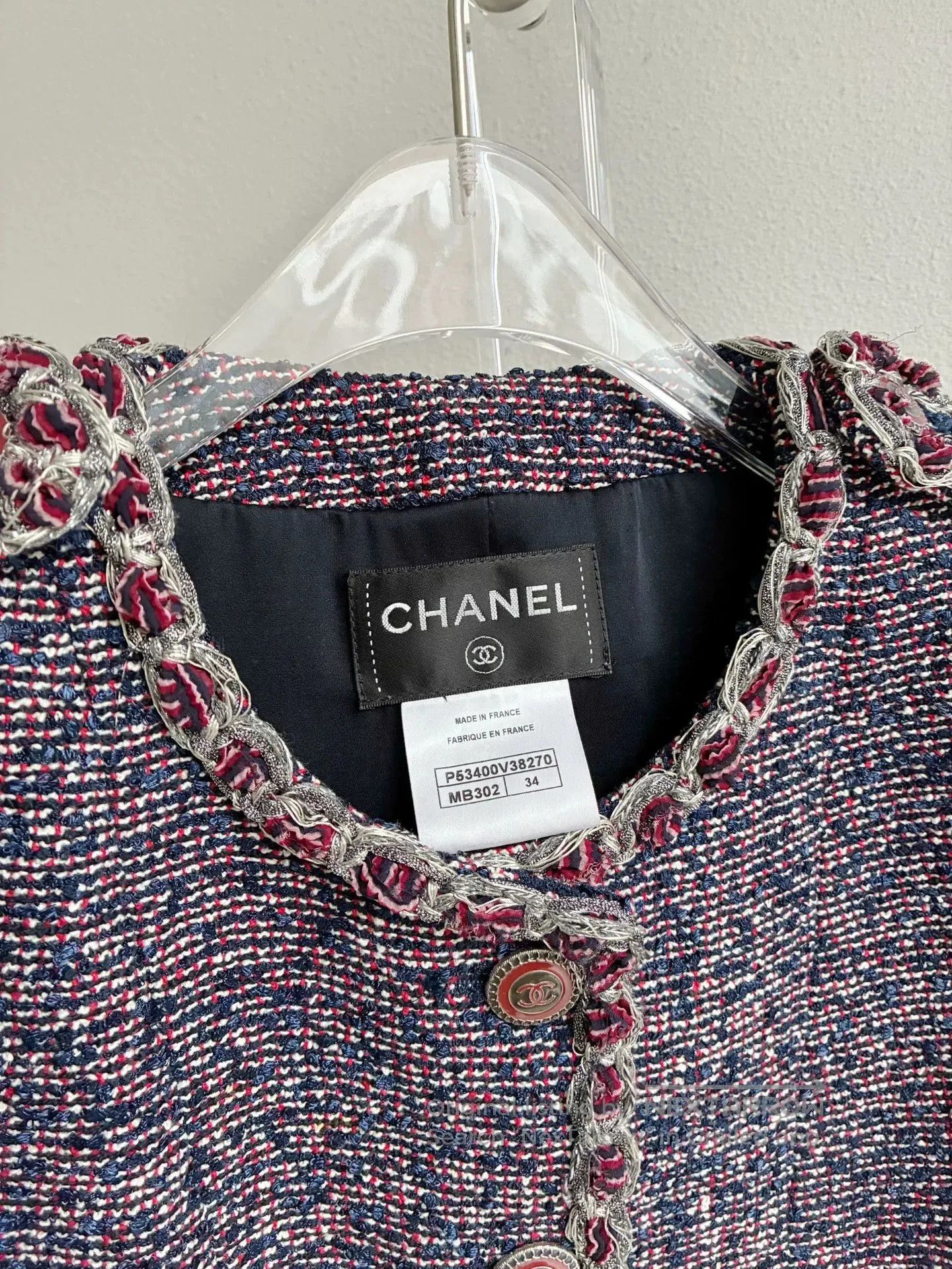 Chanel Chanel 16P Purple Tweed Vest. Size XXS / US 00 / IT 34 - 5 Thumbnail