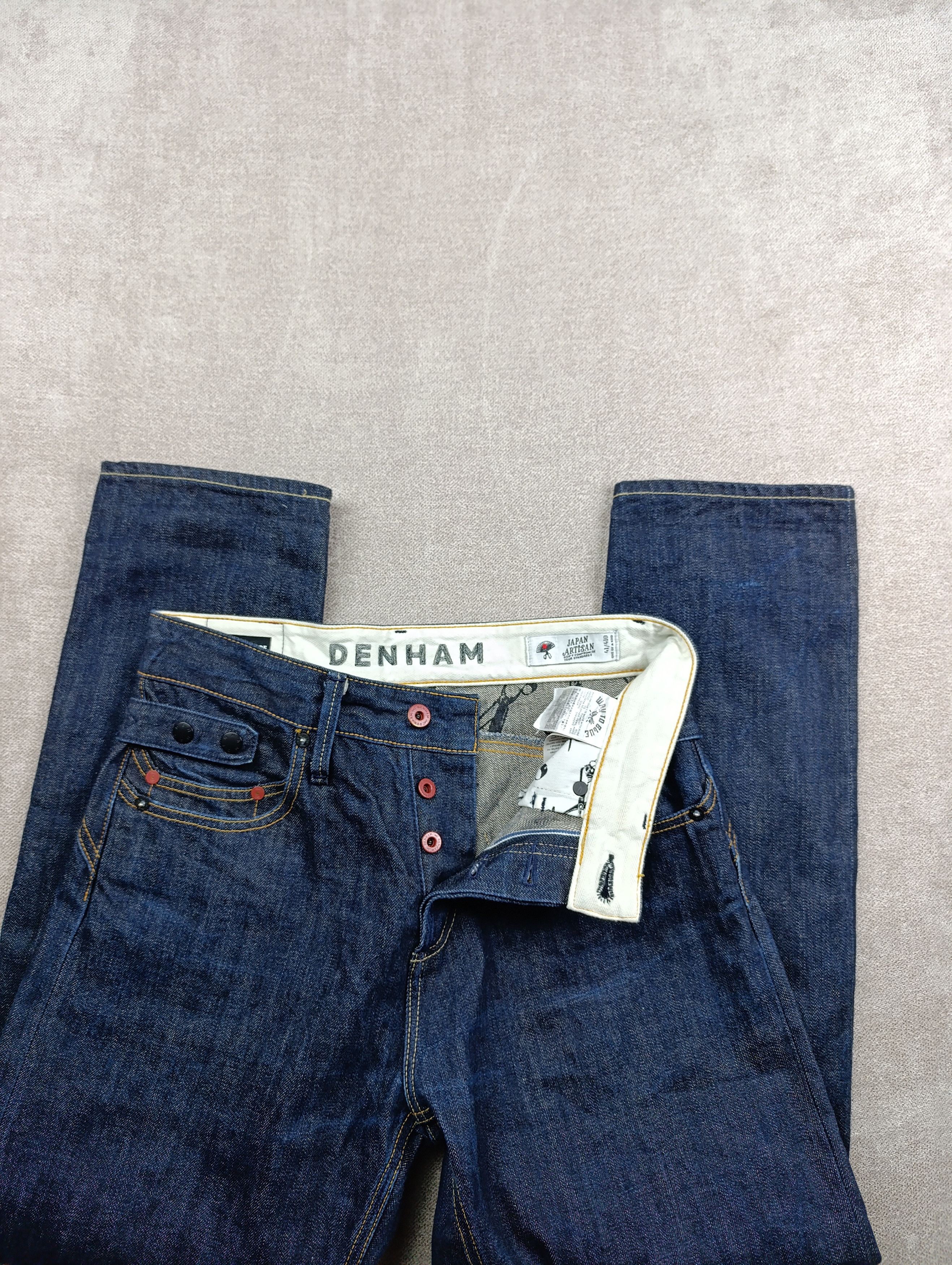 DENHAM Denham Sasuke Blade MIJ Japan Artisan Selvedge Denim Jeans Size US 29 - 16 Thumbnail