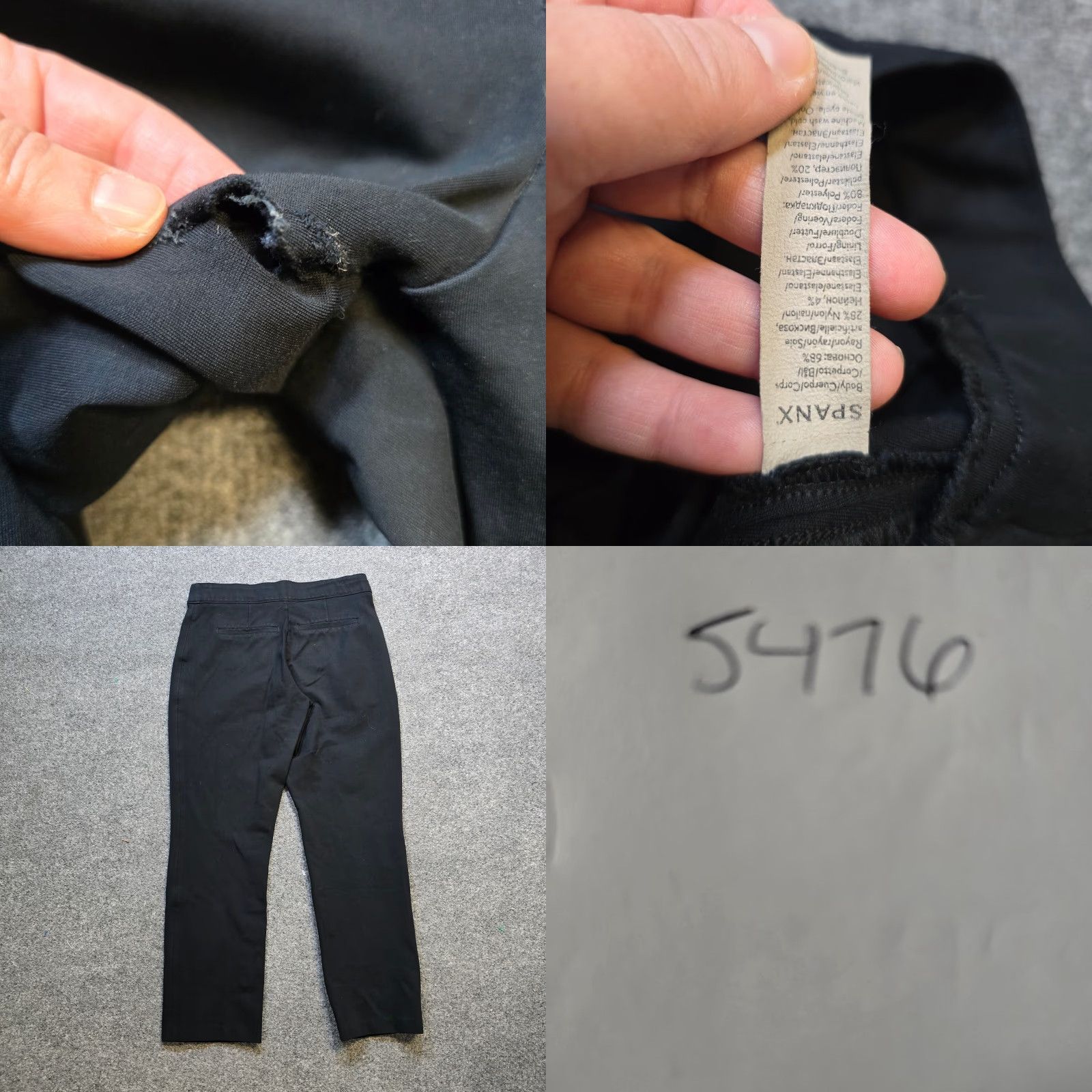 Spanx Spanx Womens Slim High Rise Black Ponte Jeans Pants - Size L - Stretch Skinny Regular Inseam 27.5 in - City Hipster Style Size 36" / US 14 / IT 50 - 8 Thumbnail