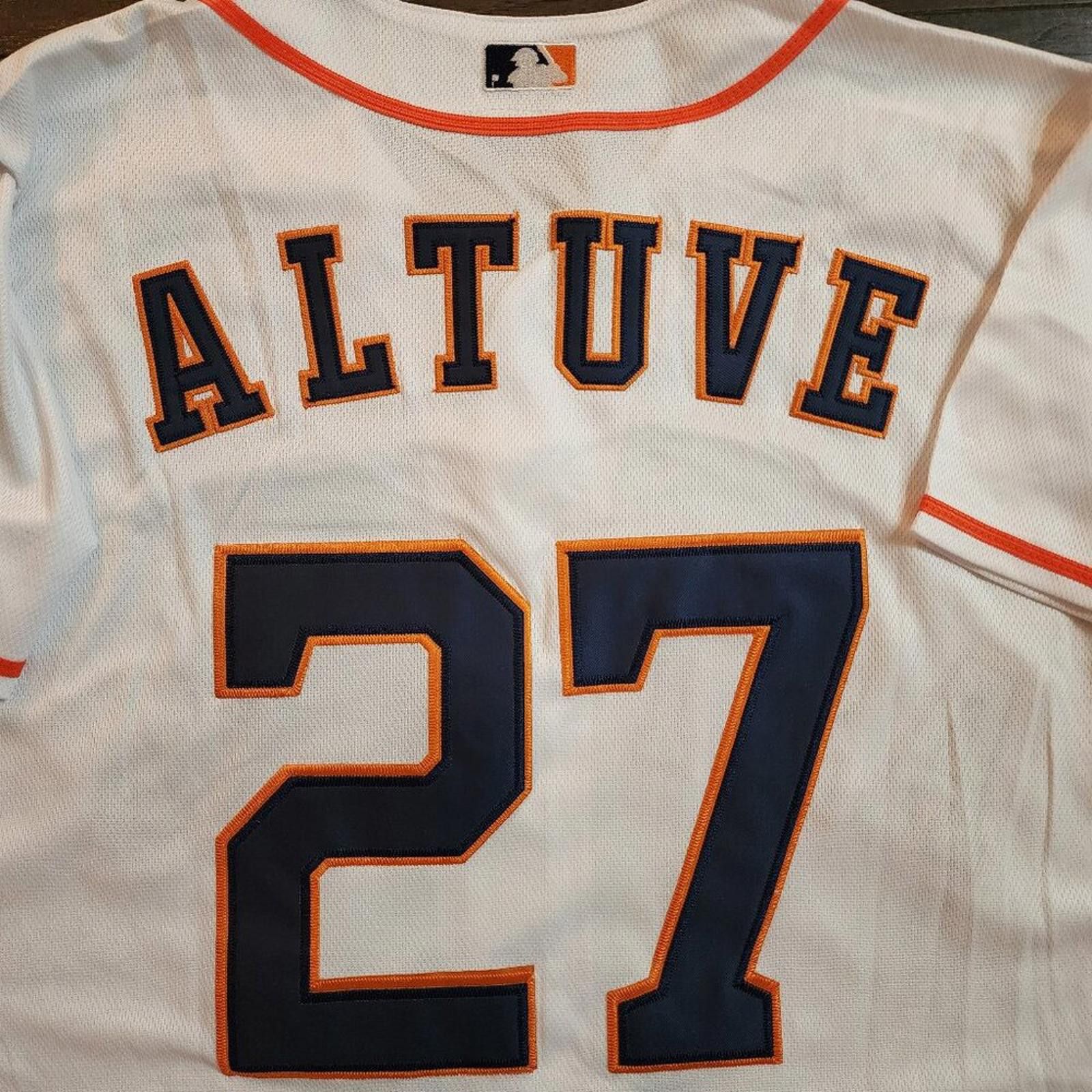 Majestic Jose Altuve Majestic #27 Houston Astros Jersey NWT Sz M Size US M / EU 48-50 / 2 - 3 Thumbnail