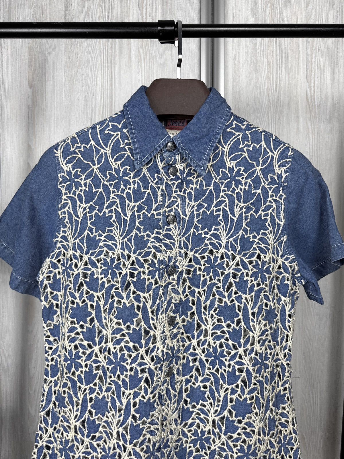 Jean Paul Gaultier Jean Paul Gaultier Jeans vintage denim mesh ss shirt size 42 Size M / US 6-8 / IT 42-44 - 3 Thumbnail