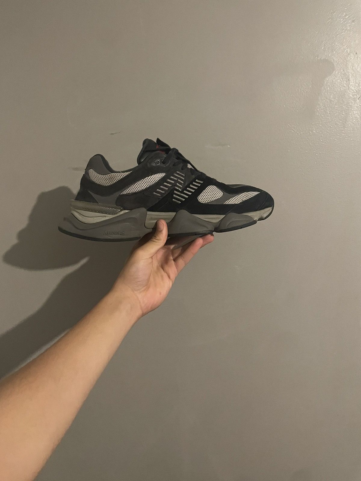 New Balance New Balance 9060 (Black,Castlerock) Size US 11 / EU 44 - 4 Thumbnail