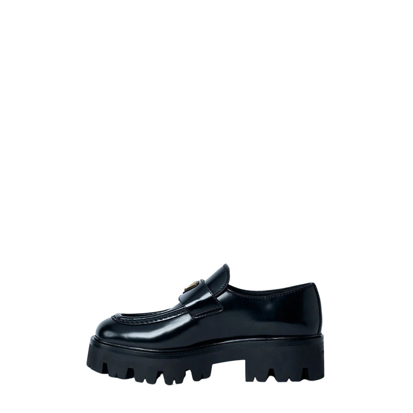 Prada PRADA $1250 Black Brushed Leather Loafers New And Authentic Size US 7 / IT 37 - 5 Thumbnail