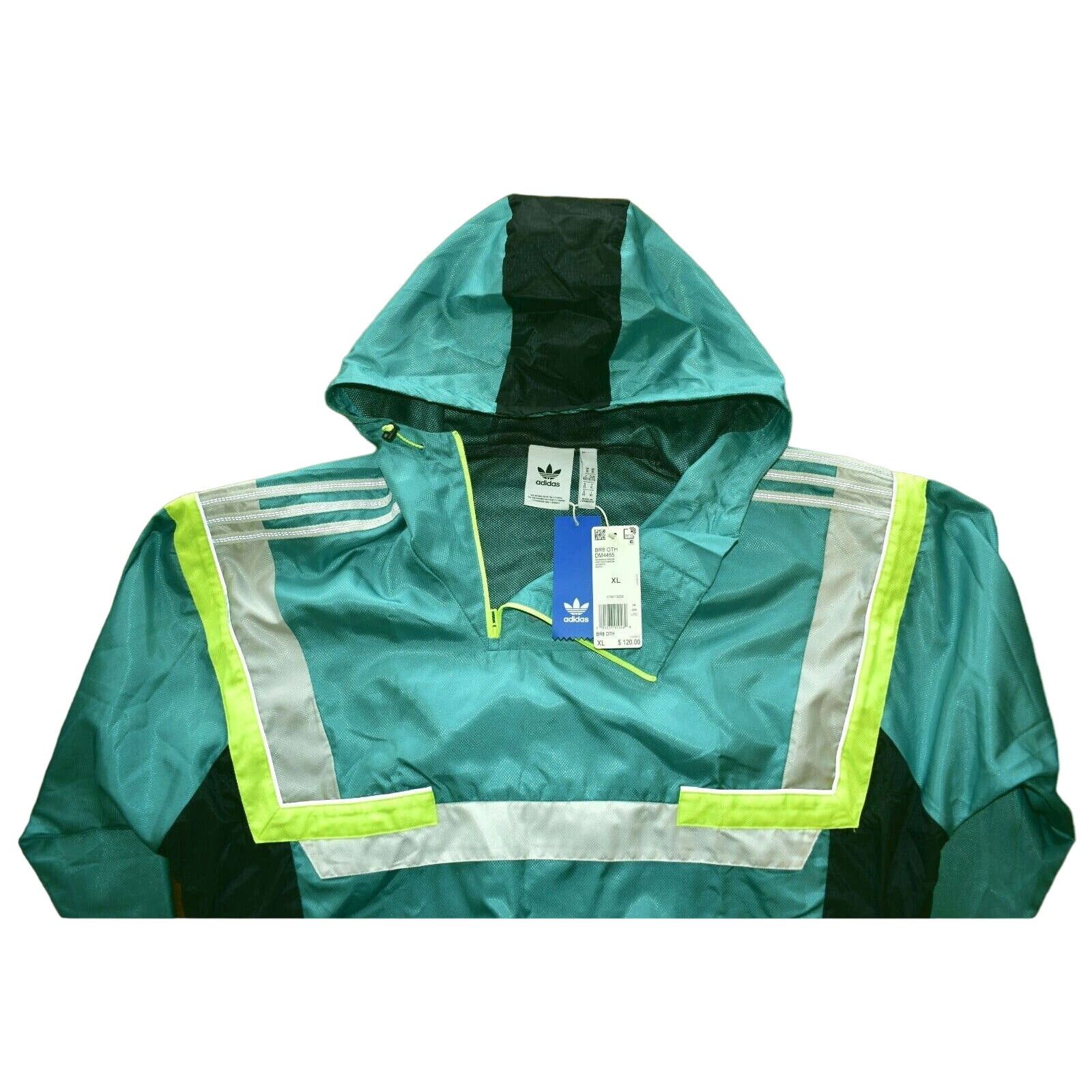 Adidas ADIDAS Originals BR8 Shock Green Windbreaker Jacket XL $120 Size US XL / EU 56 / 4 - 4 Thumbnail